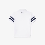 Çocuk Renk Bloklu Beyaz Polo