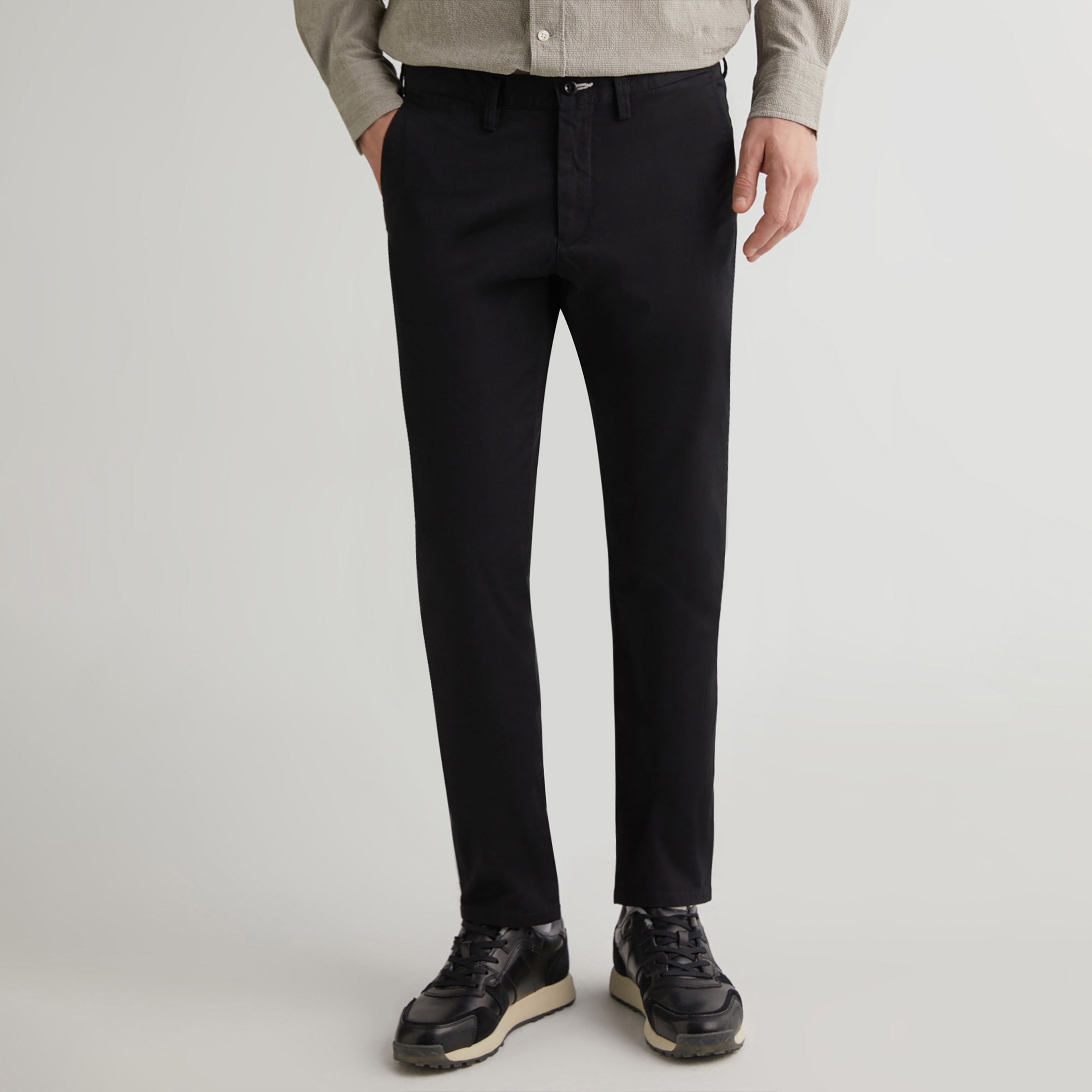 GANT Erkek Siyah Slim Fit Chino Pantolon
