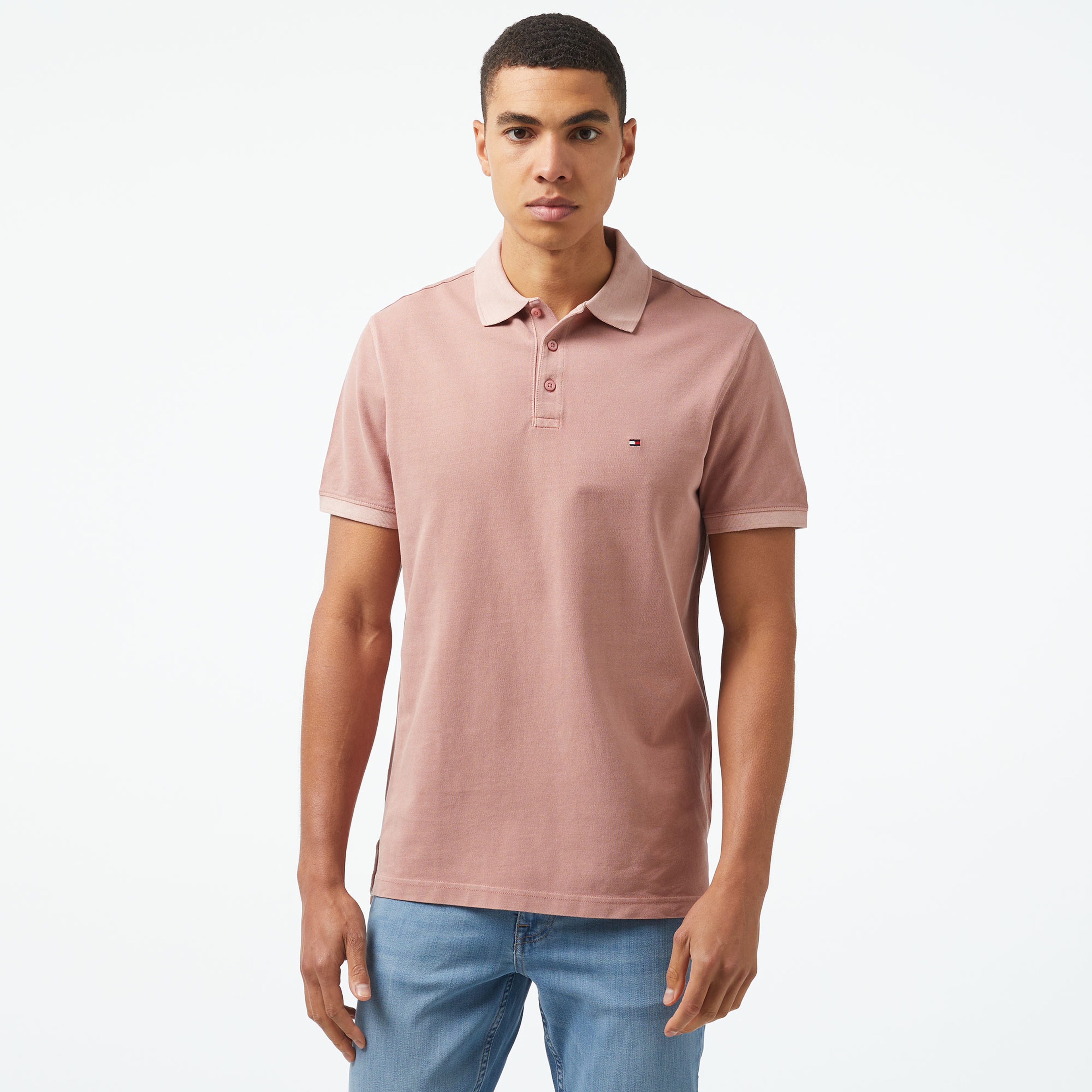 Tommy Hilfiger Erkek Pembe Polo