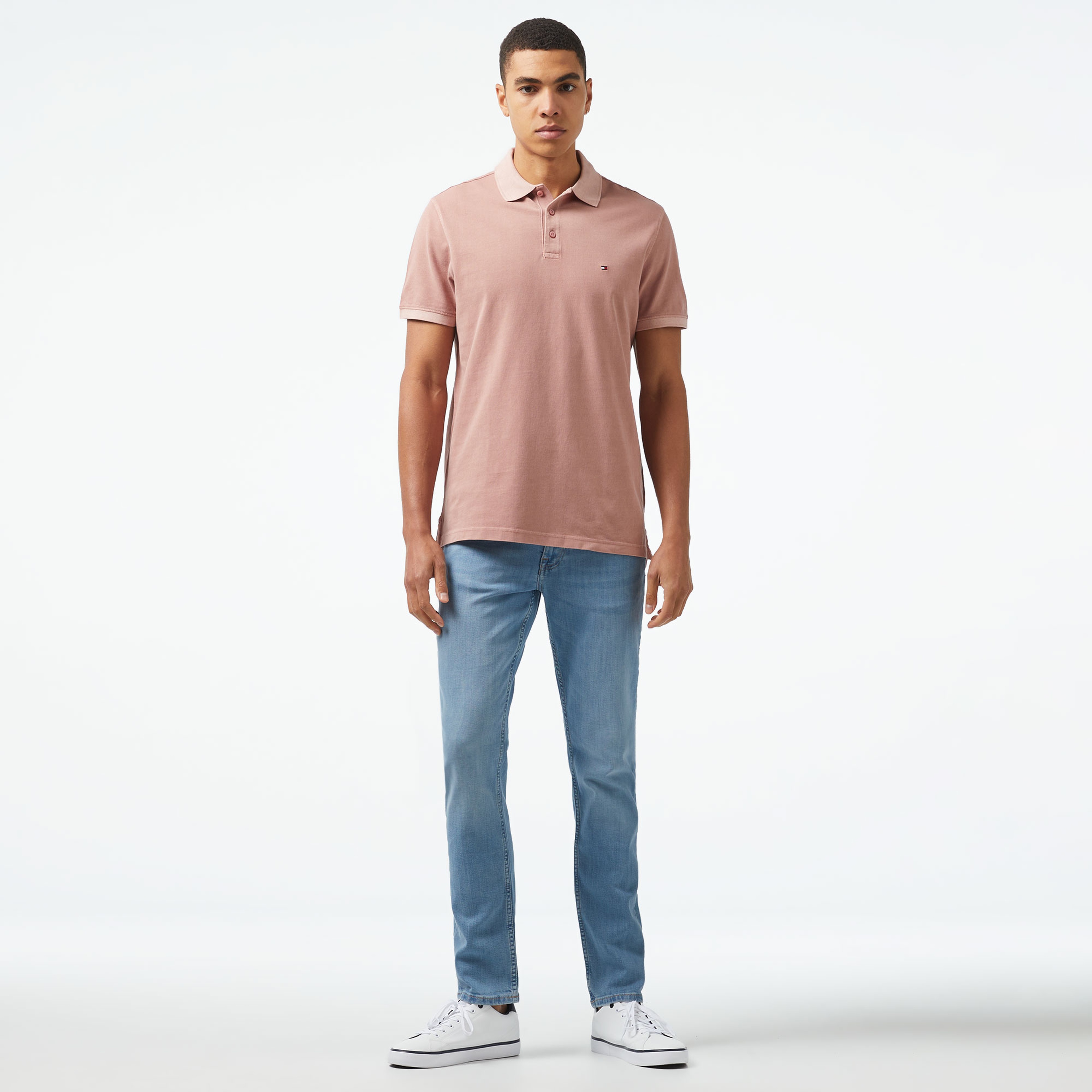 Tommy Hilfiger Erkek Pembe Polo