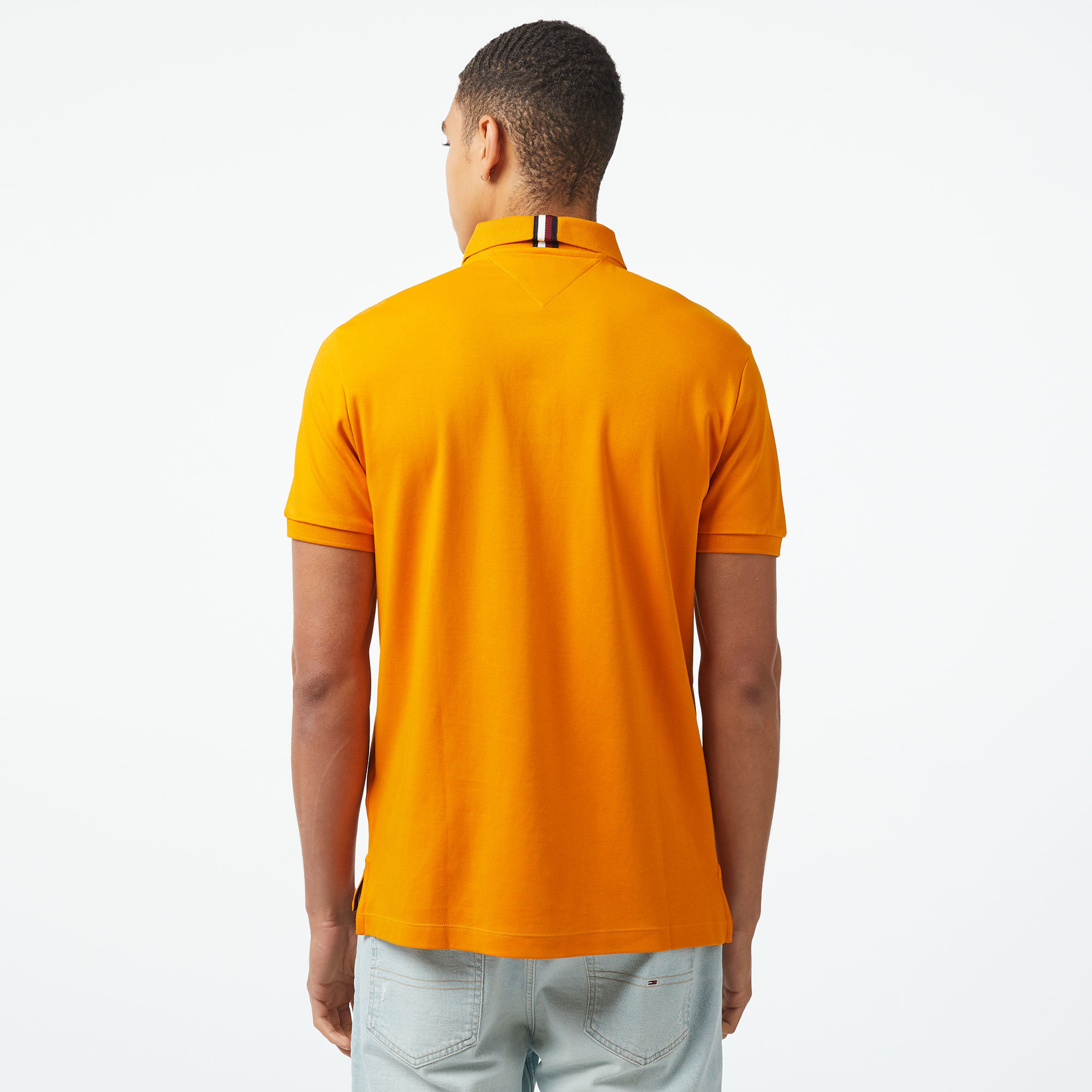 Tommy Hilfiger Erkek Turuncu Polo