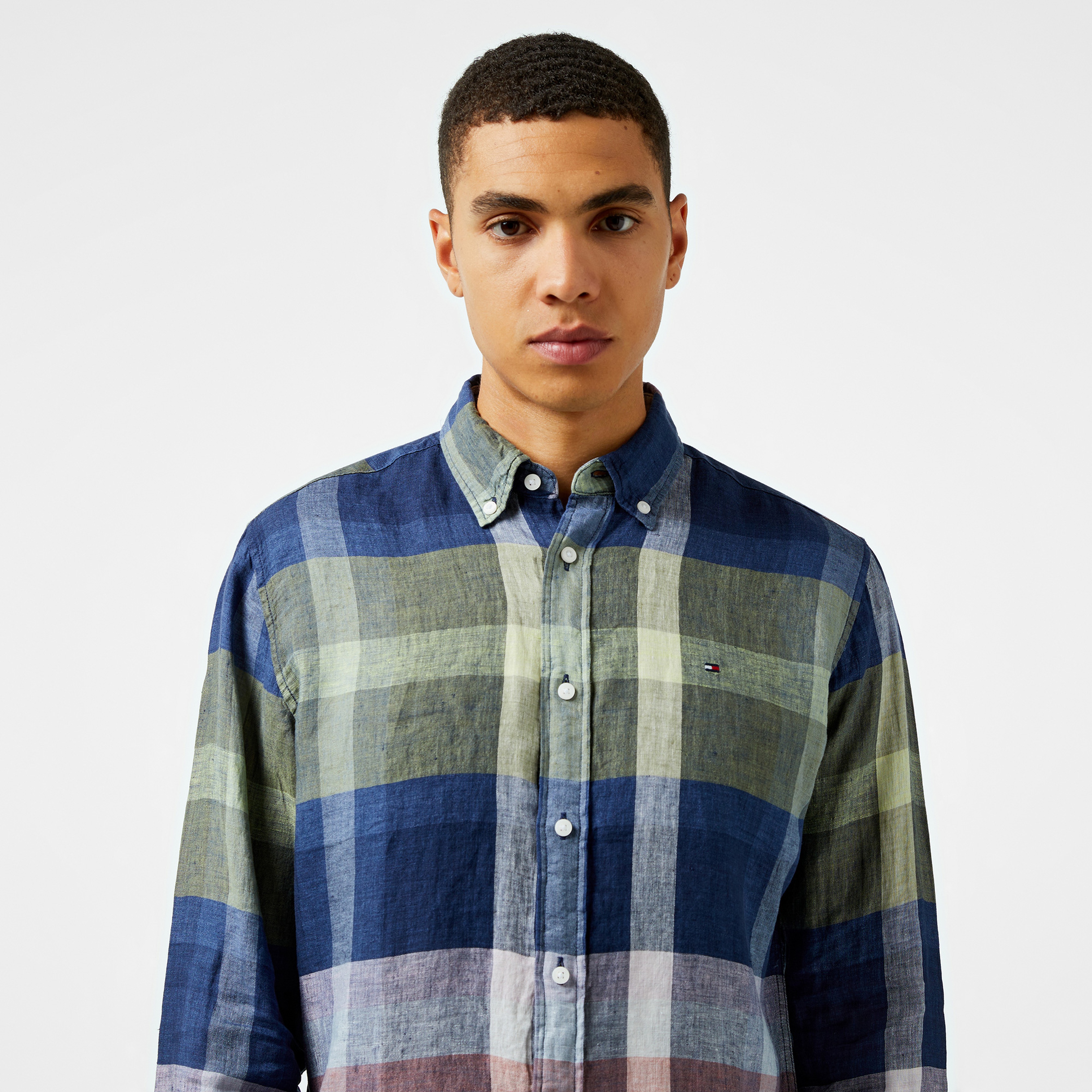 Tommy Hilfiger Erkek Mavi Gömlek