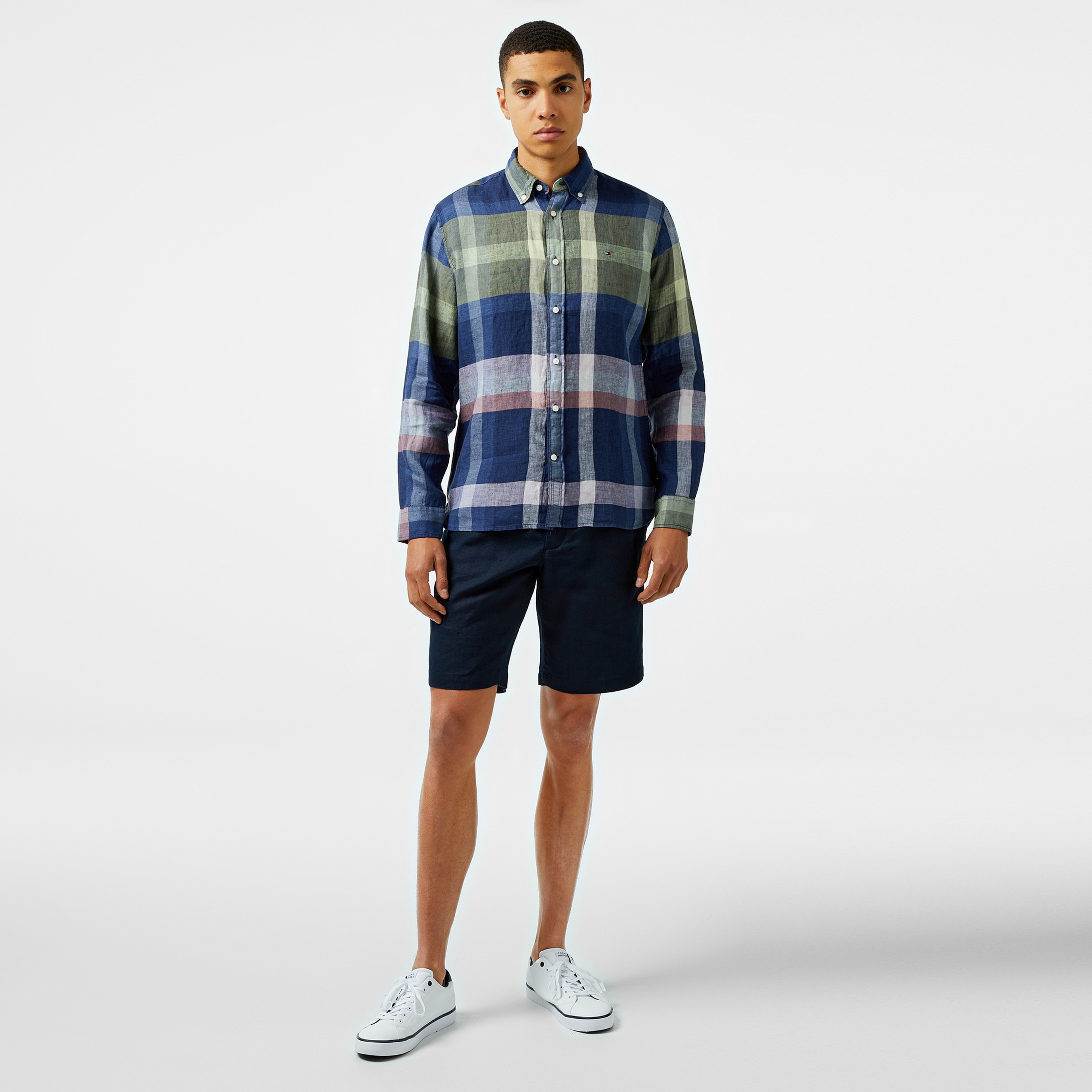 Tommy Hilfiger Erkek Mavi Gömlek