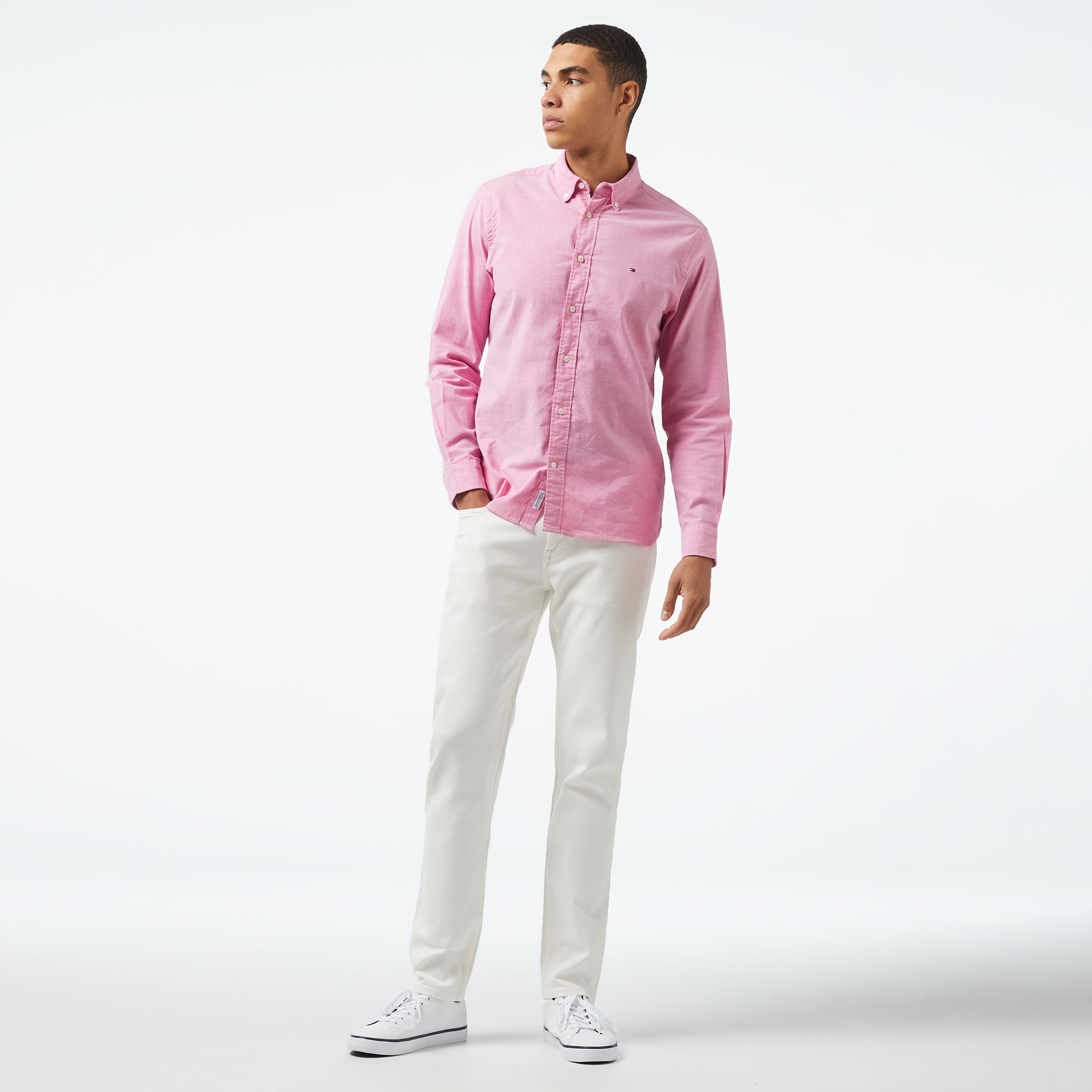 Tommy Hilfiger Erkek Pembe Gömlek