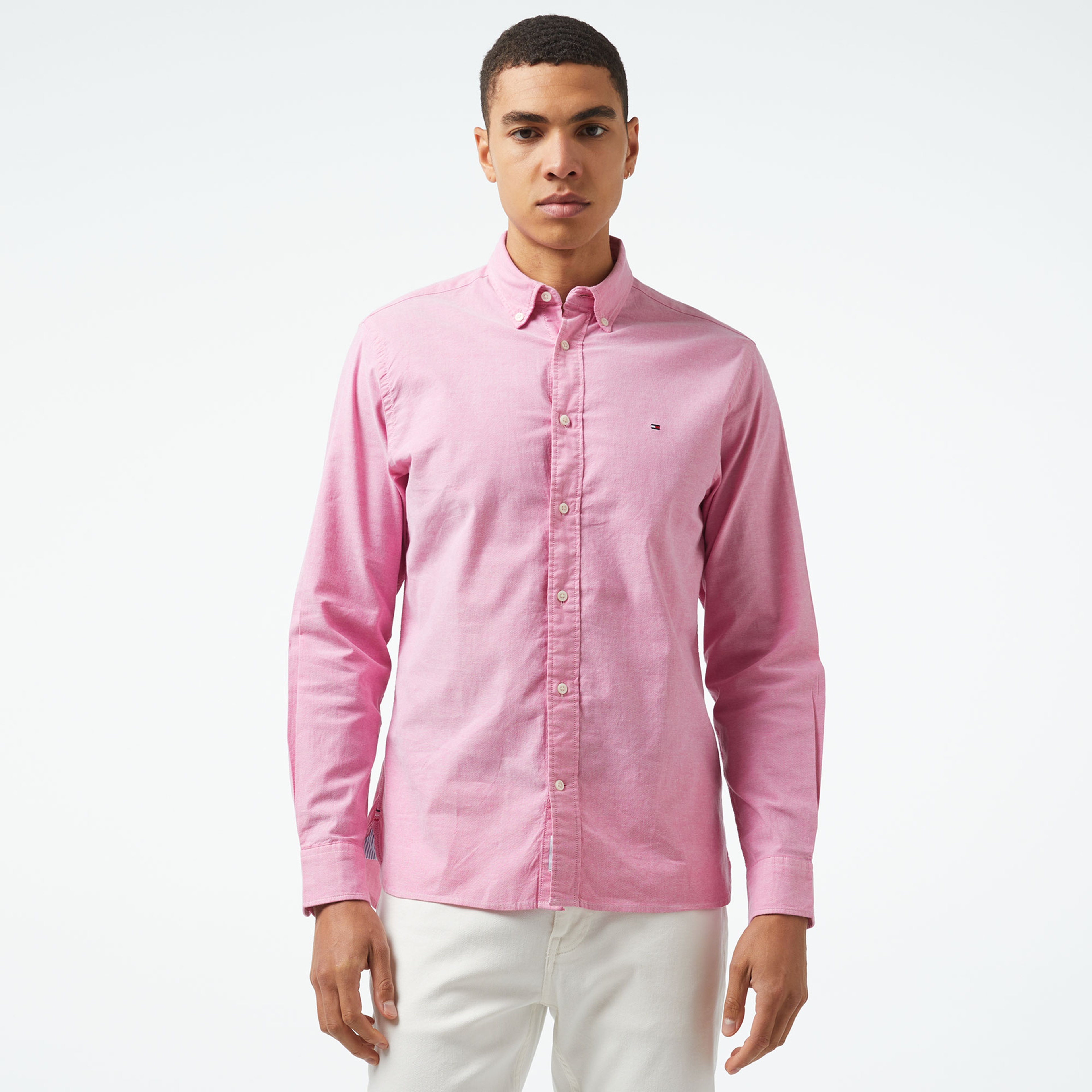 Tommy Hilfiger Erkek Pembe Gömlek