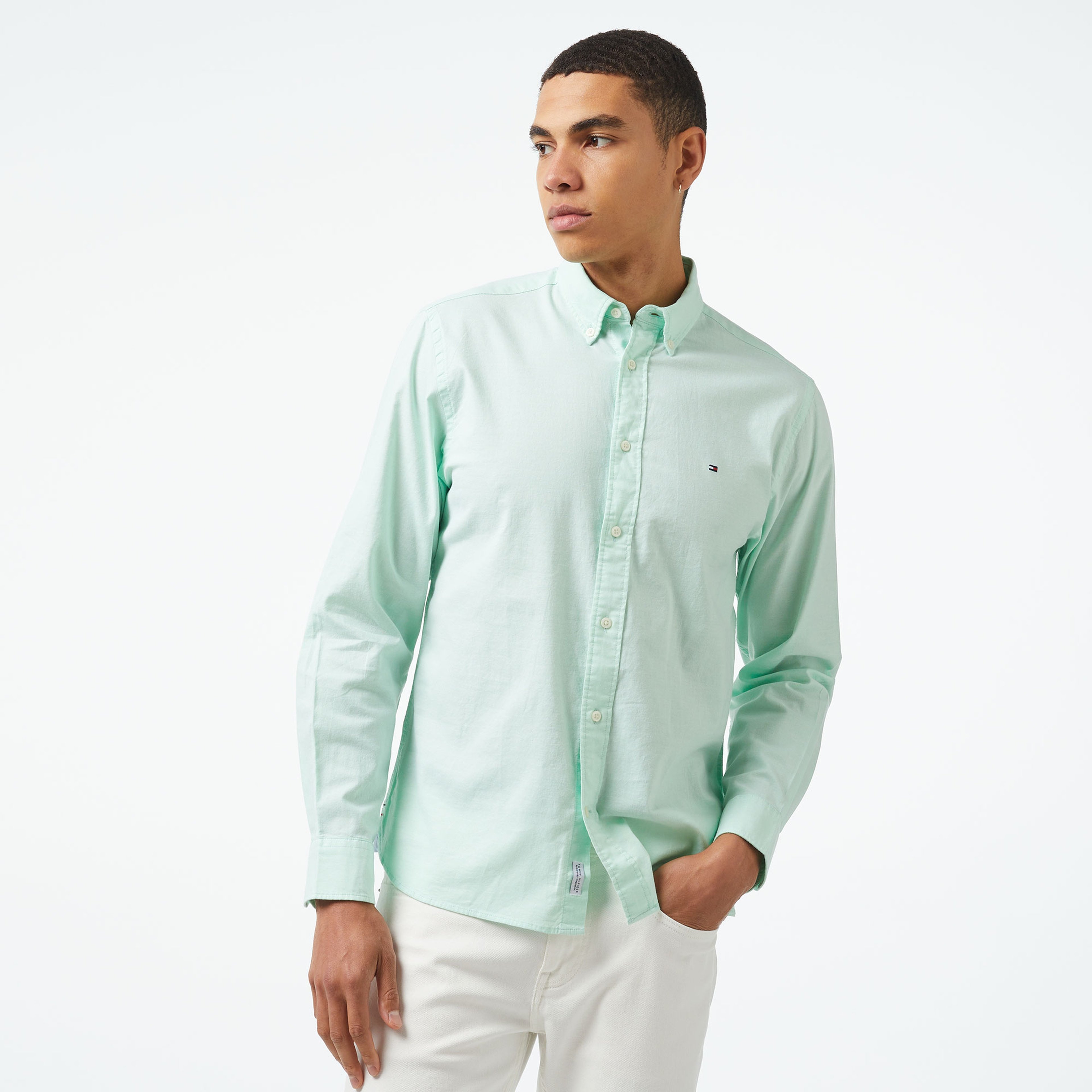Tommy Hilfiger Erkek Yeşil Gömlek