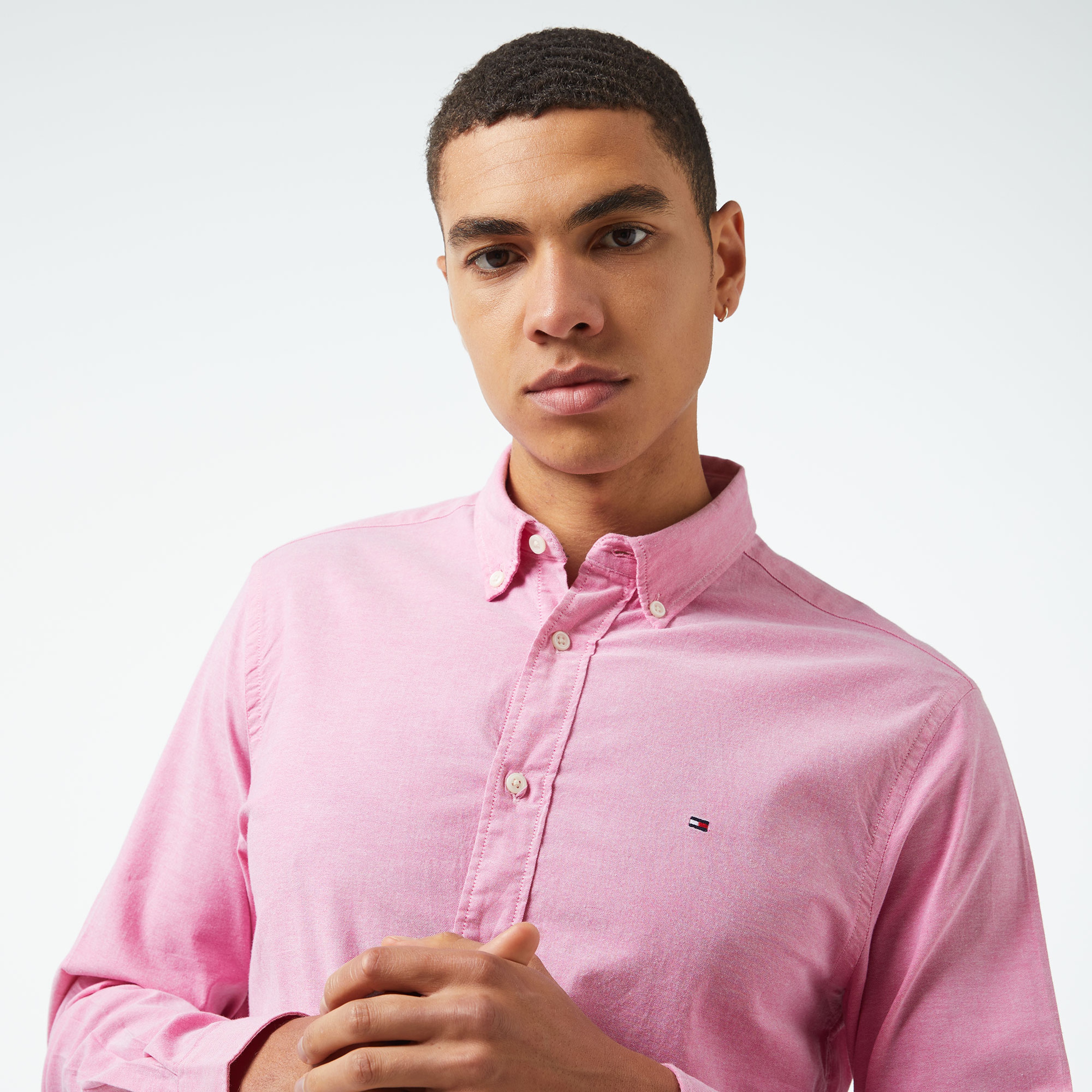 Tommy Hilfiger Erkek Pembe Gömlek