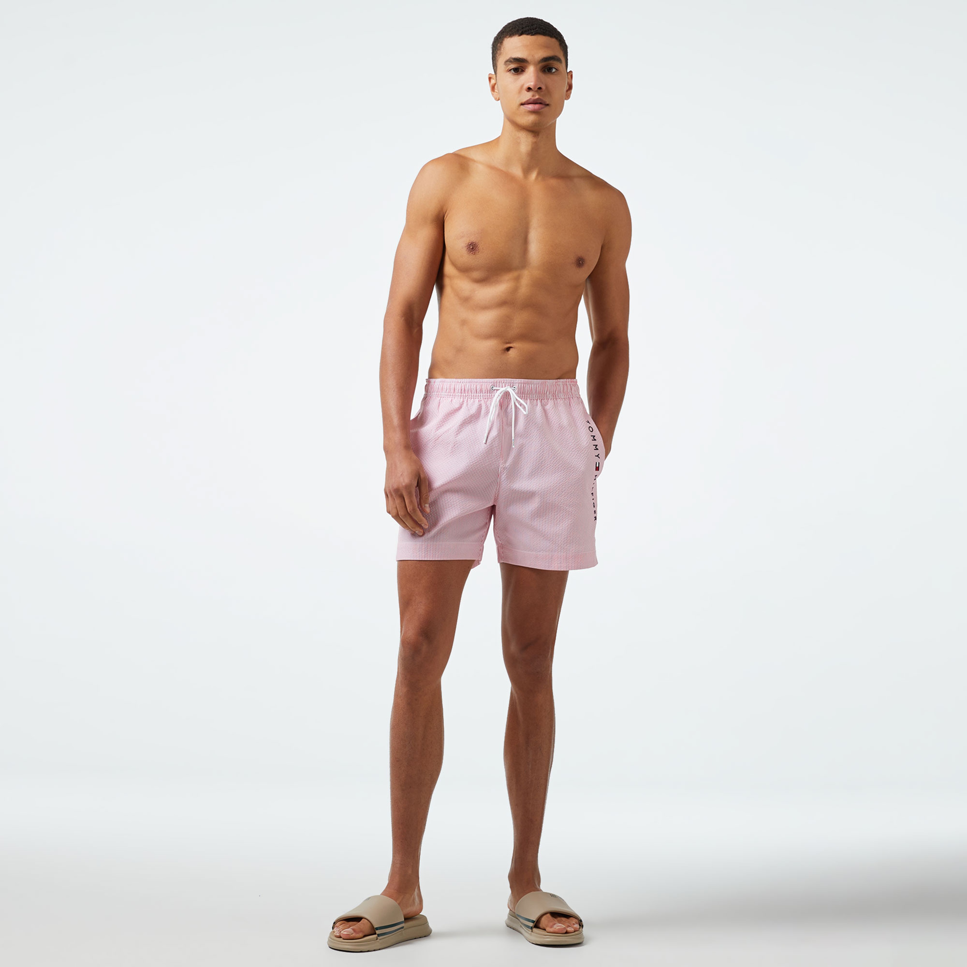 Tommy Hilfiger Erkek Pembe Mayo Şort