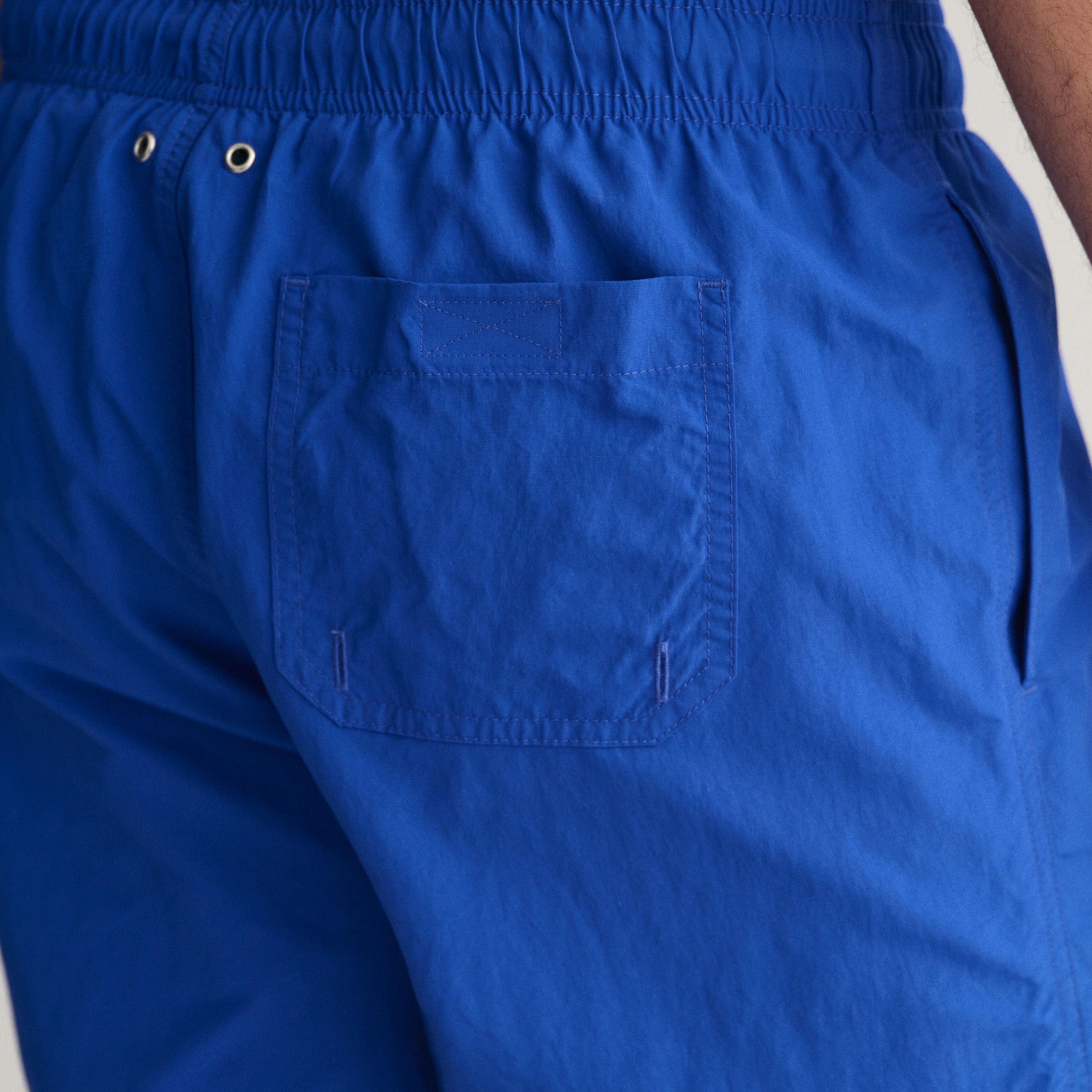 GANT Erkek Mavi Regular Fit Logolu Mayo Şort