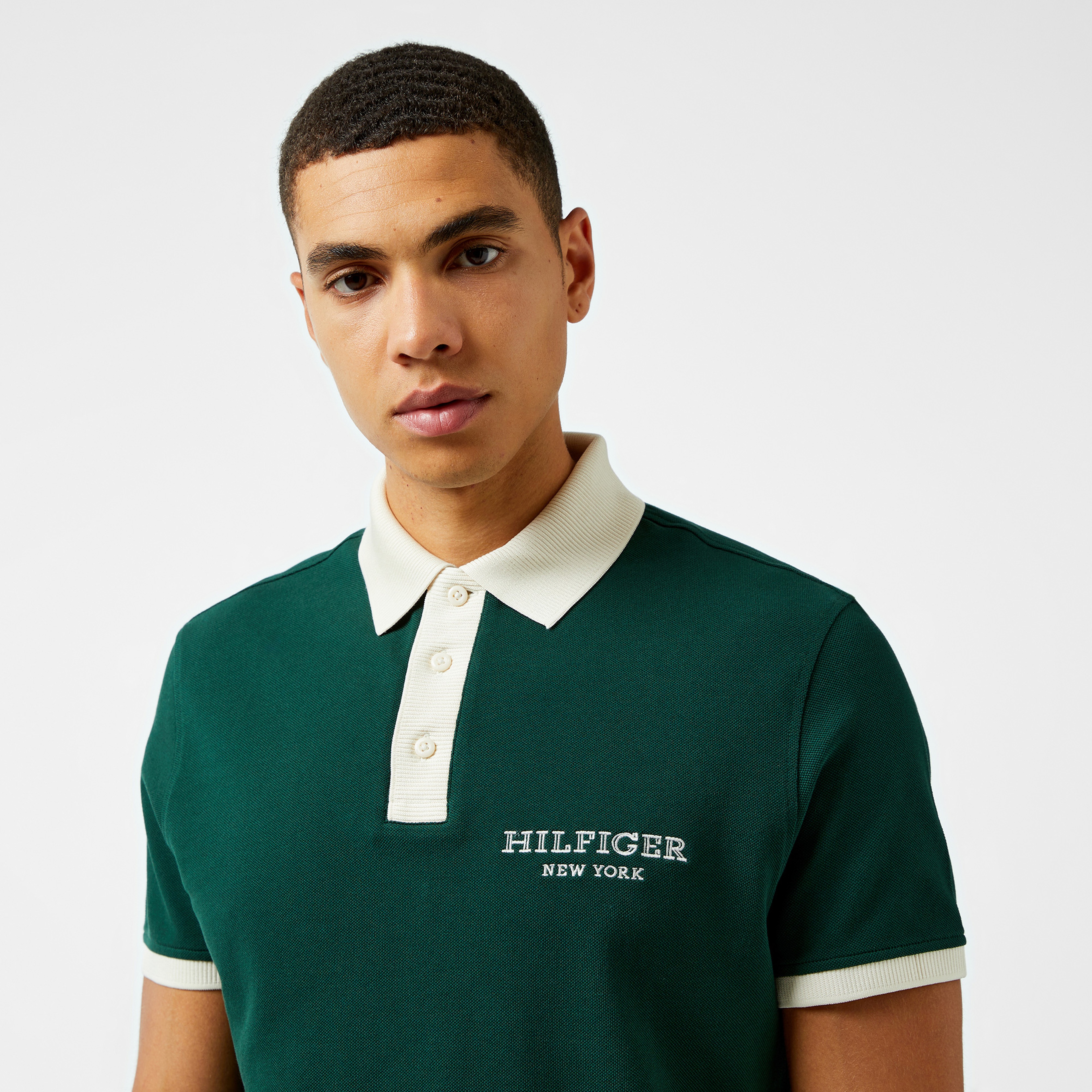 Tommy Hilfiger Erkek Yeşil Polo