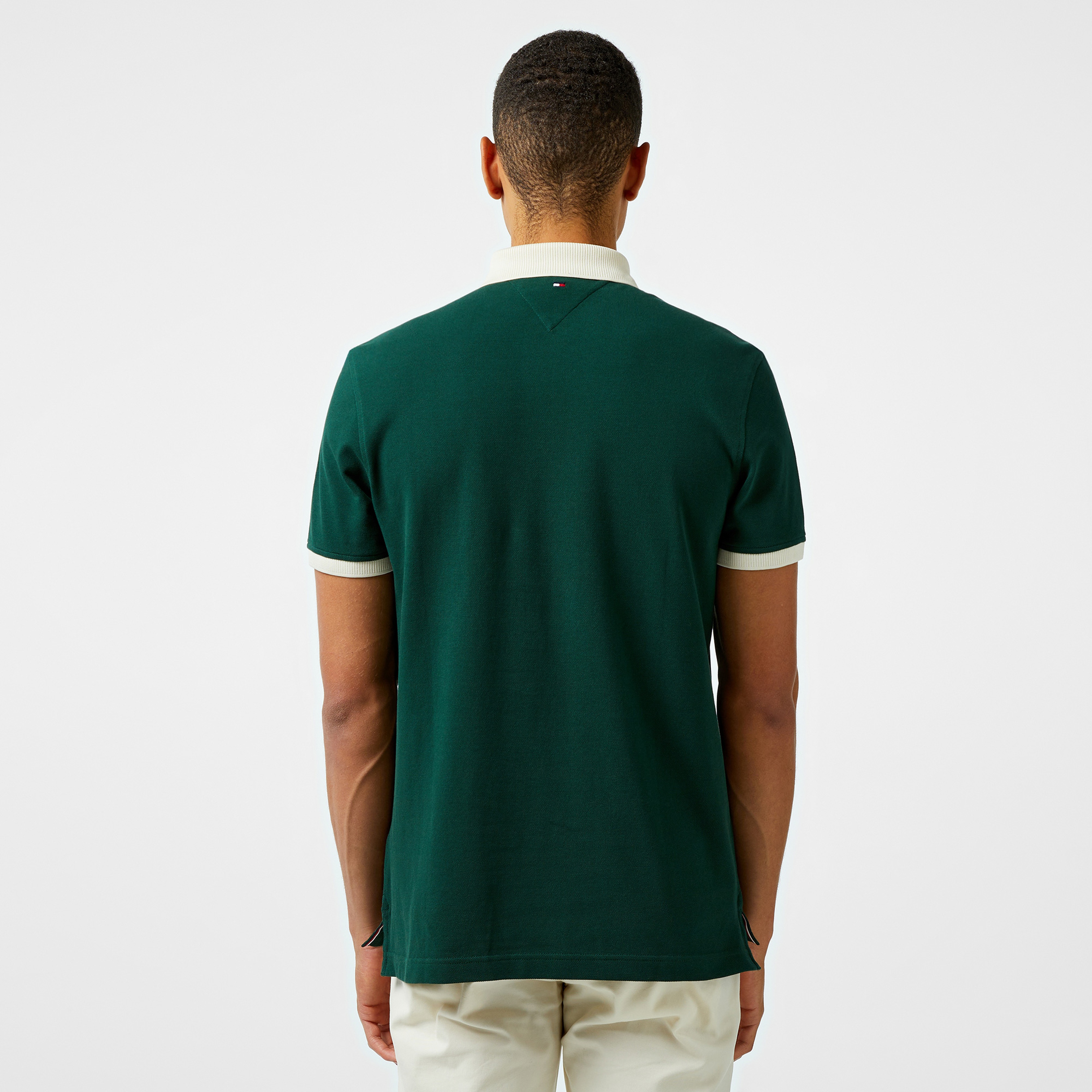 Tommy Hilfiger Erkek Yeşil Polo