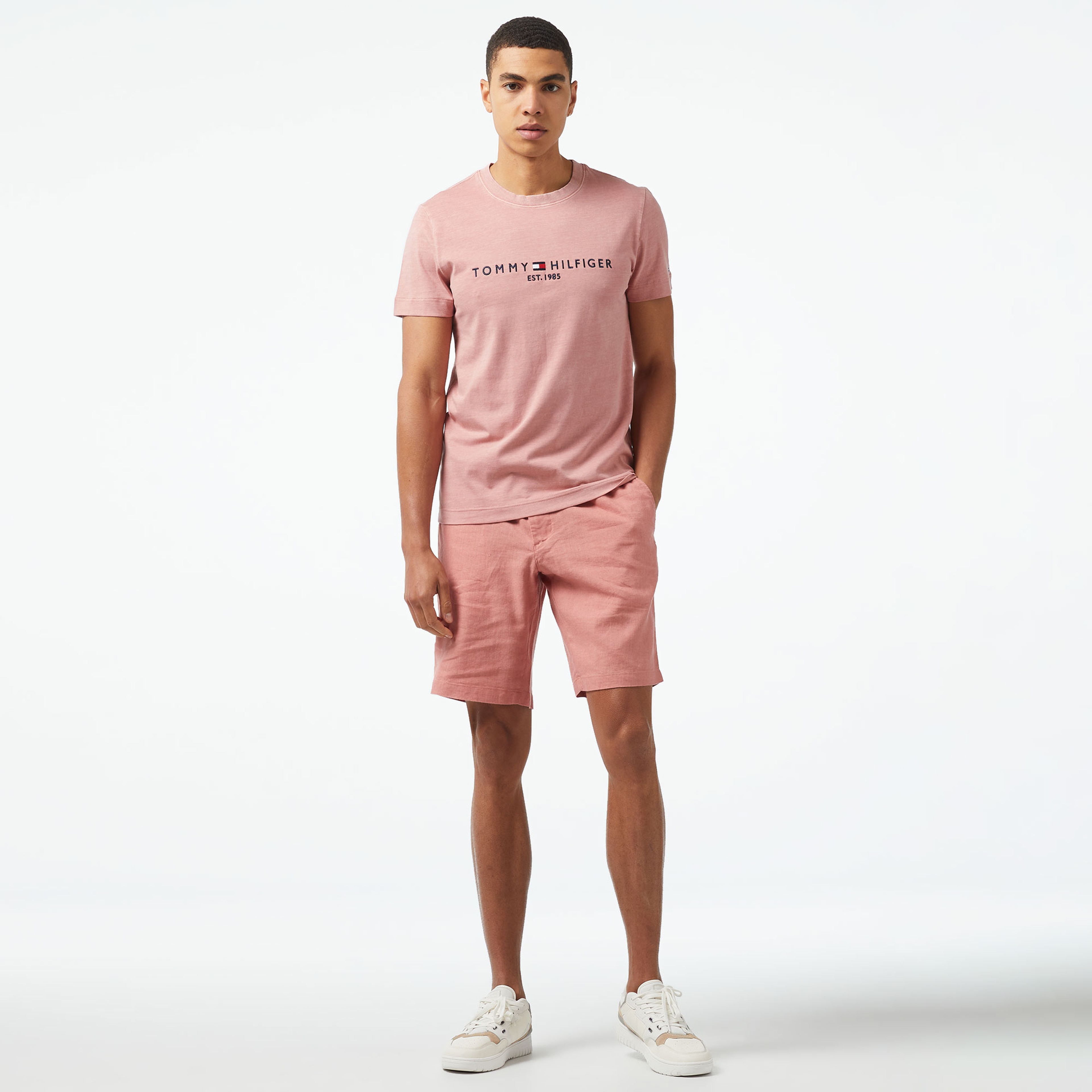 Tommy Hilfiger Erkek Pembe Tshirt