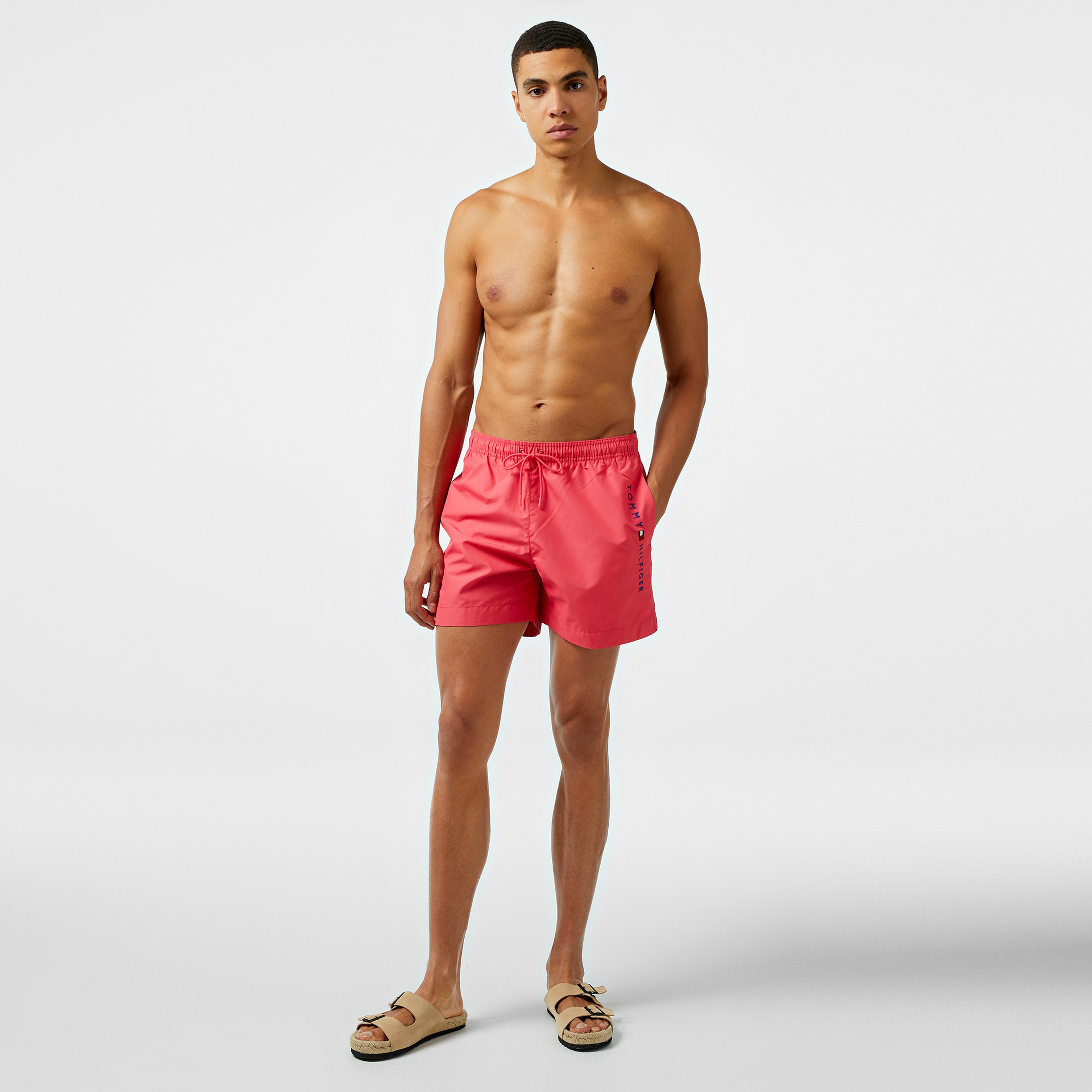 Tommy Hilfiger Erkek Pembe Mayo Şort