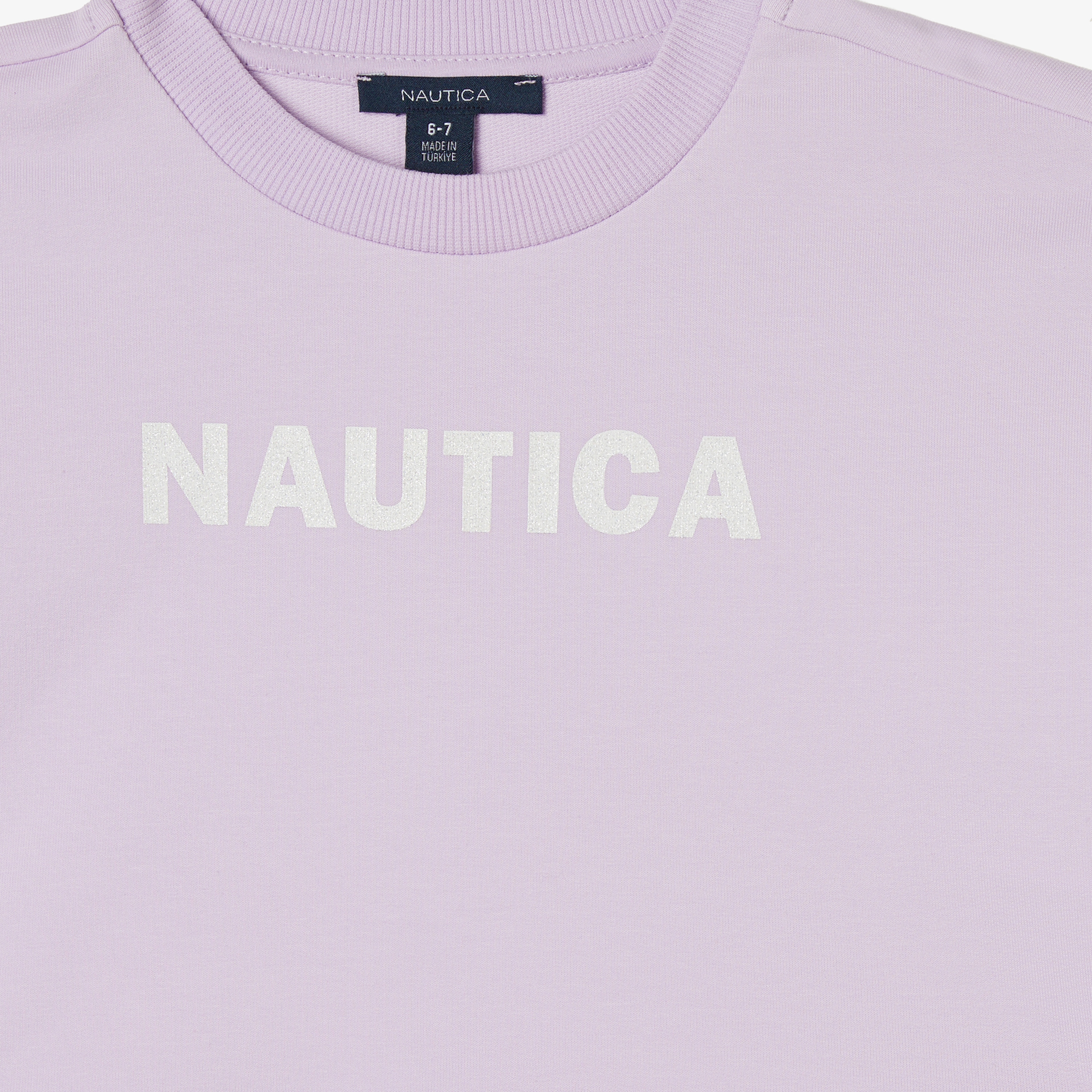 Nautica Kız Çocuk Mor Oversize Sweatshirt