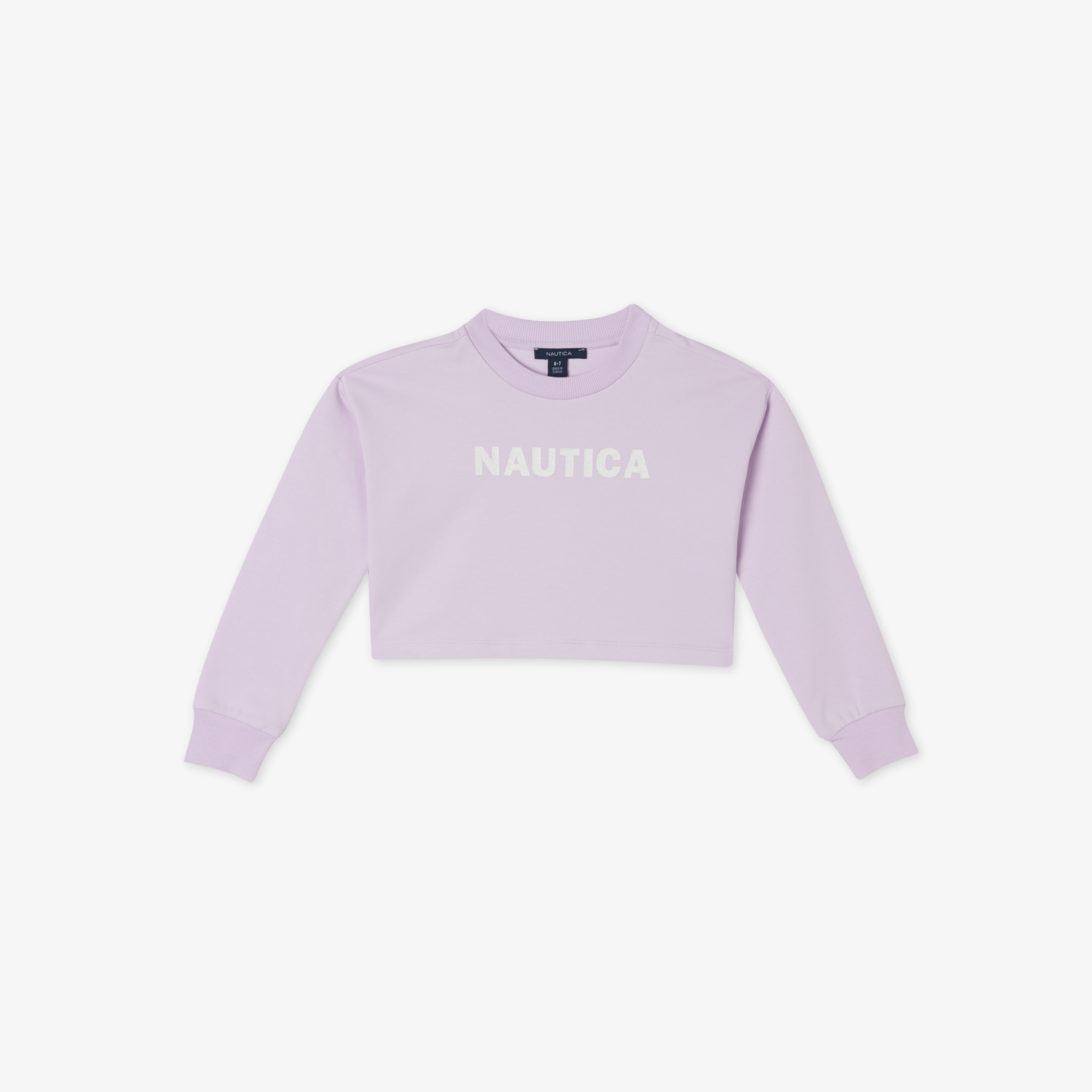 Nautica Kız Çocuk Mor Oversize Sweatshirt