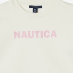 Nautica Kız Çocuk Beyaz Oversize Sweatshirt