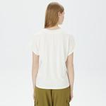 Nautica Kadın Beyaz Relaxed Fit T-Shirt