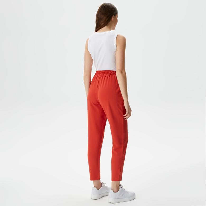 Nautica Kadın Kırmızı Relaxed Fit Pantolon