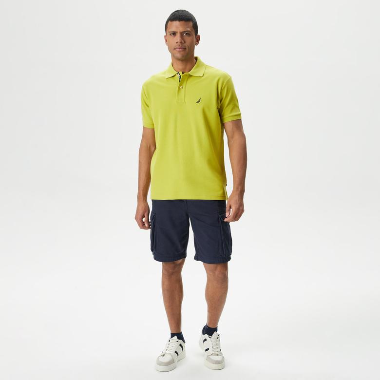 Nautica Erkek Yeşil Classic Fit Kısa Kollu Polo Yaka T-Shirt