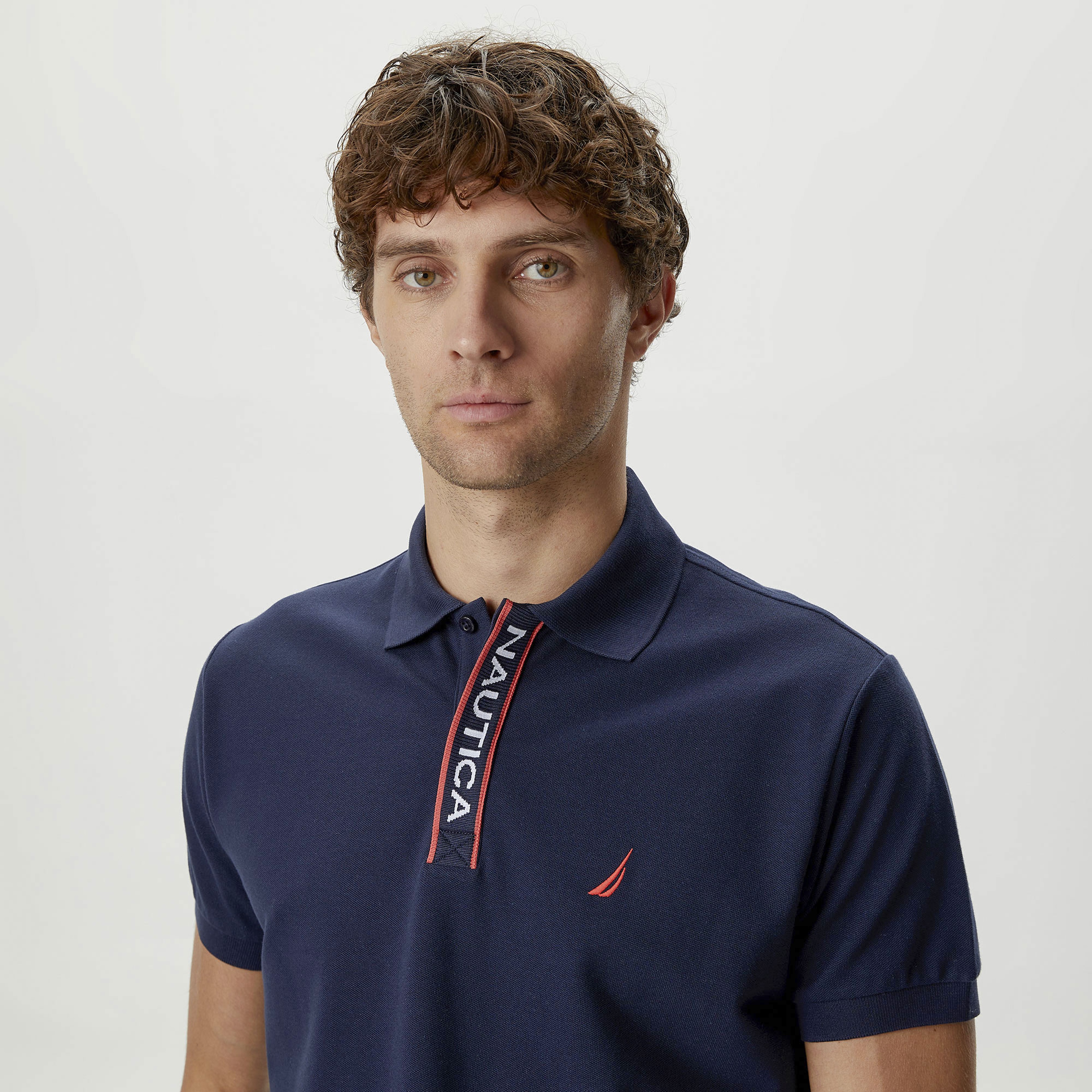 Nautica Erkek Lacivert Classic Fit Kısa Kollu Polo Yaka T-Shirt