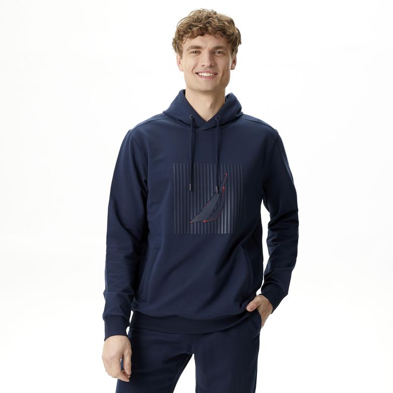 Nautica Erkek Lacivert Standart Fit Sweatshirt