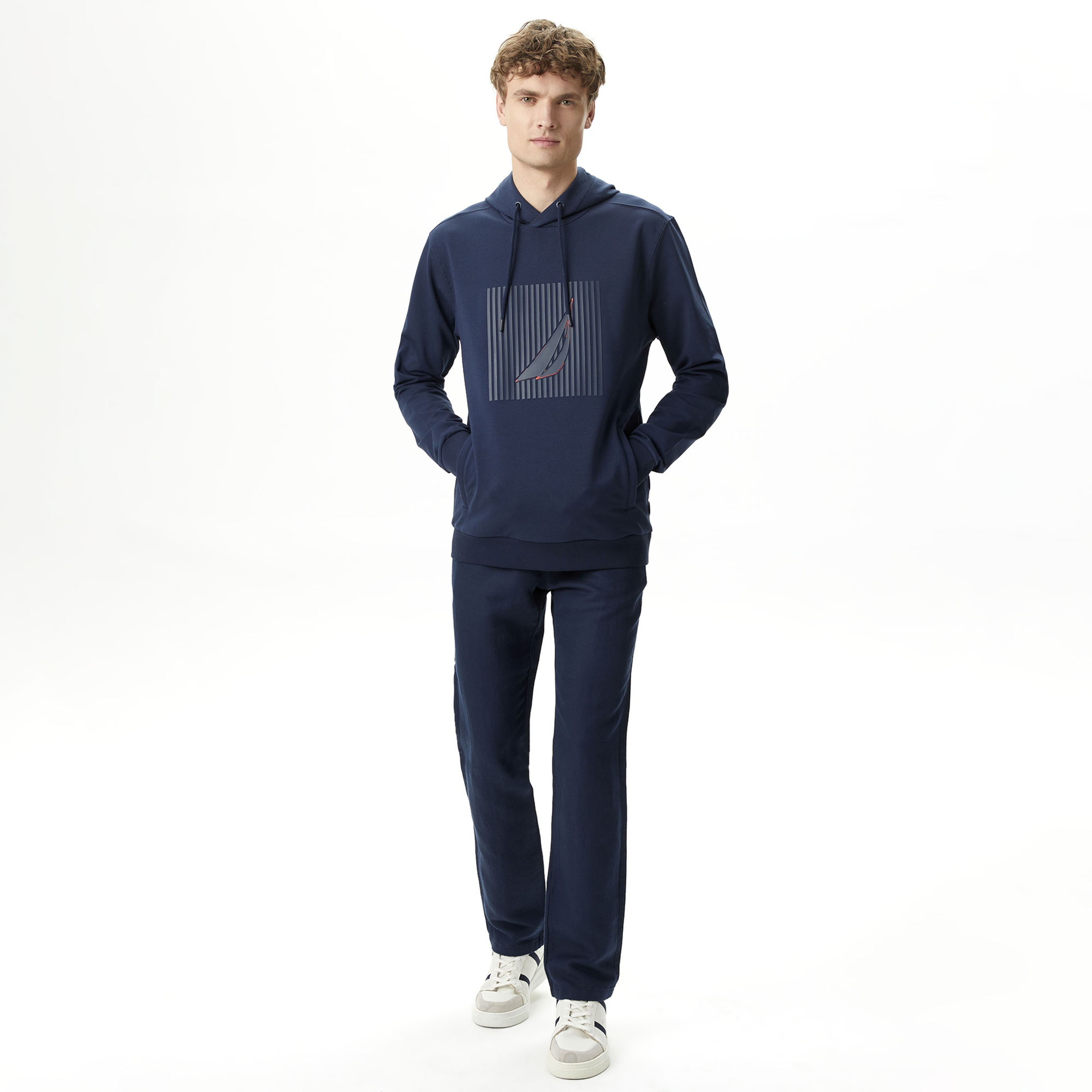 Nautica Erkek Lacivert Standart Fit Sweatshirt