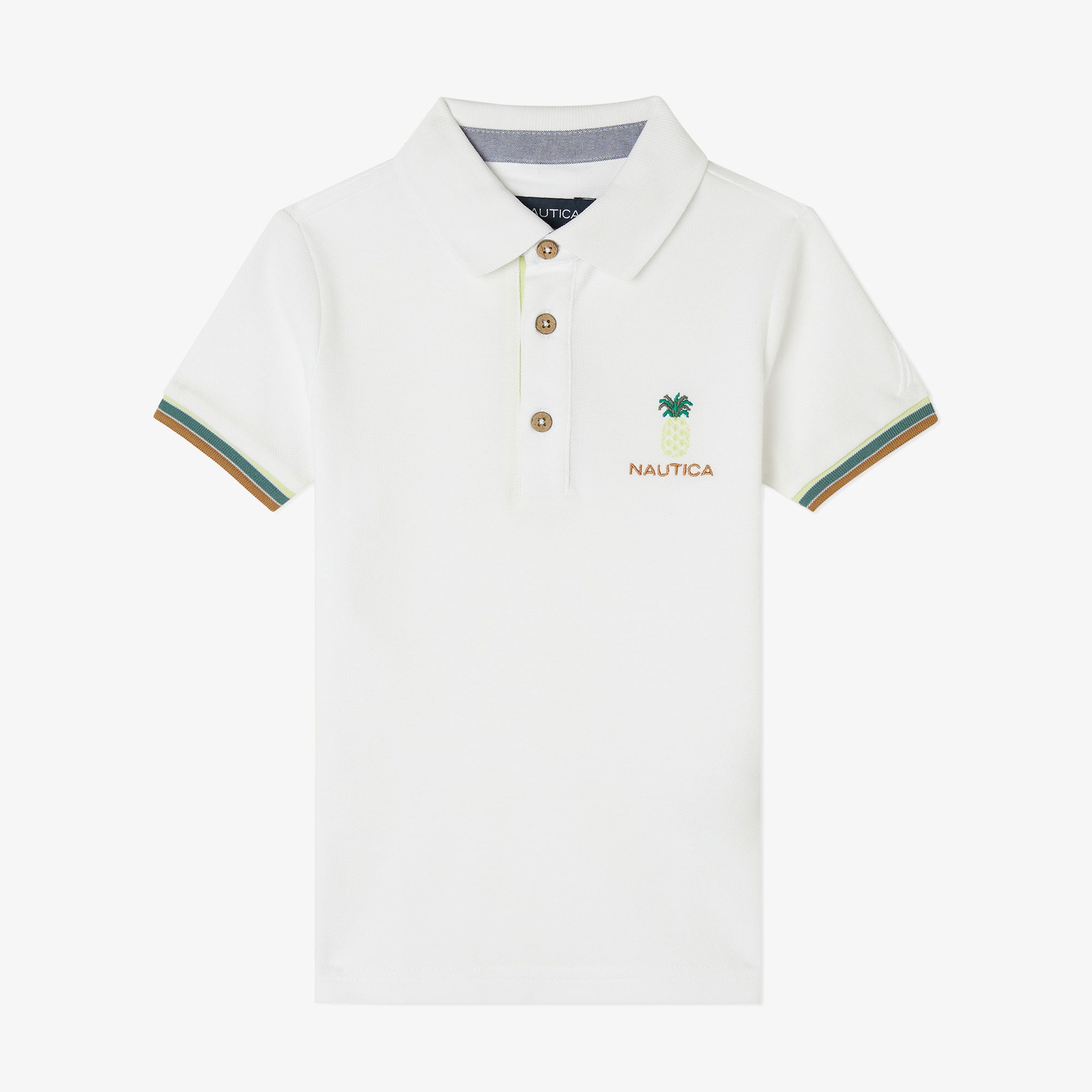 Nautica Erkek Çocuk Beyaz Kısa Kollu Polo