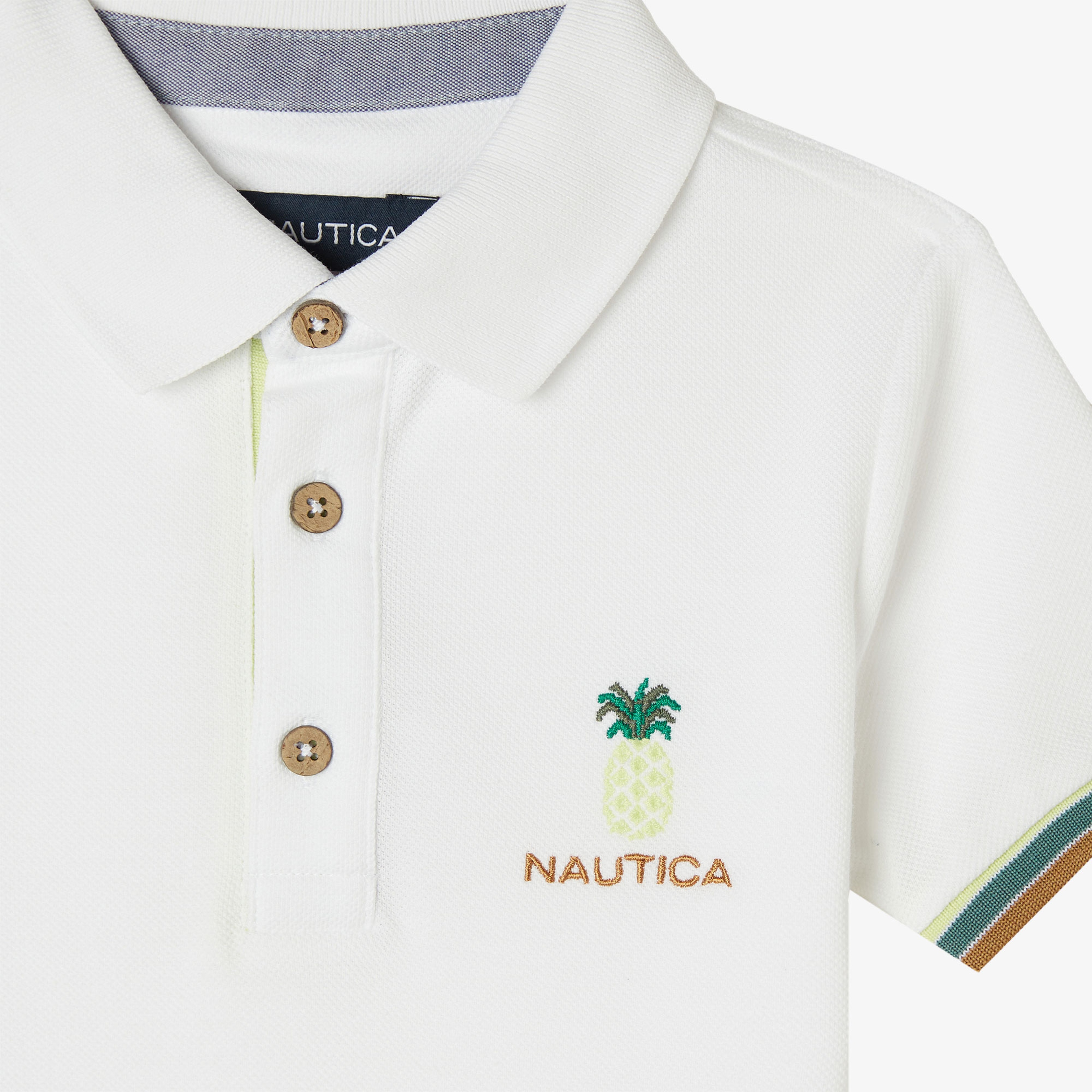 Nautica Erkek Çocuk Beyaz Kısa Kollu Polo
