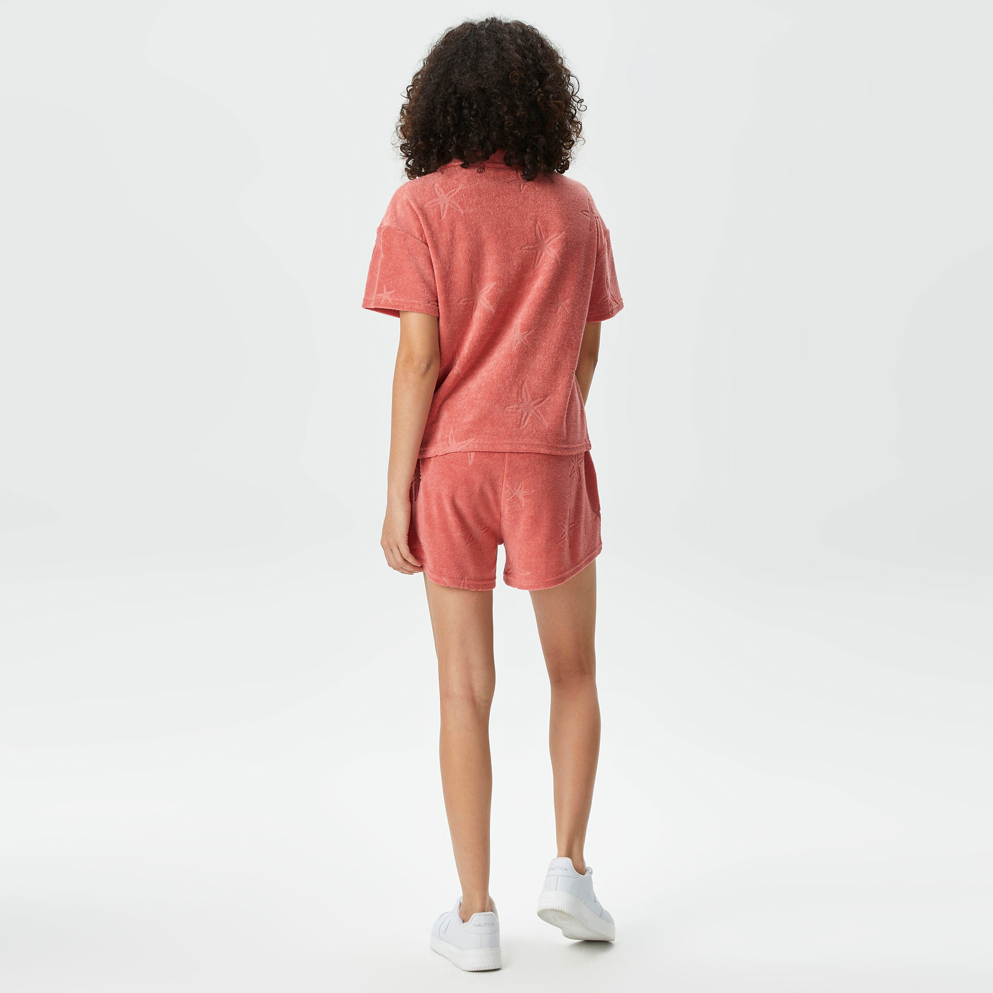 Nautica Kadın Kırmızı Relaxed Fit Şort