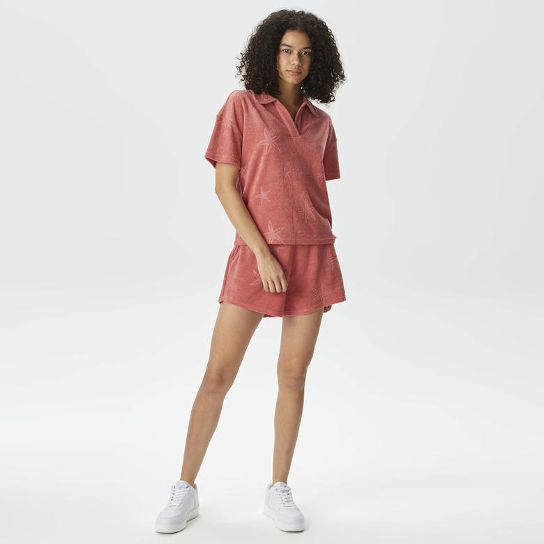 Nautica Kadın Kırmızı Relaxed Fit Şort