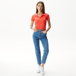 Nautica Kadın Kırmızı Slim Fit Kısa Kollu Polo Yaka T-Shirt