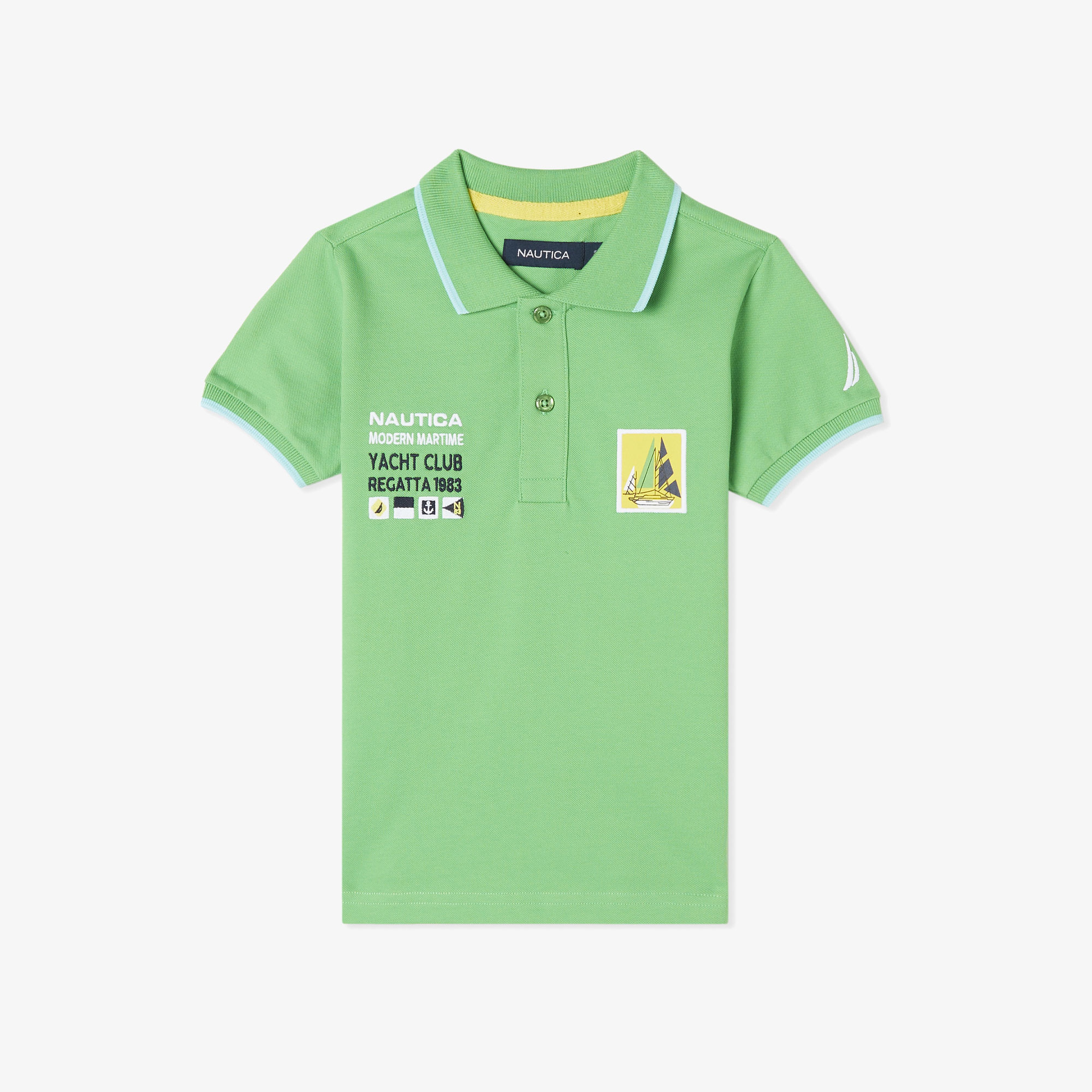Nautica Erkek Çocuk Yeşil Regular Fit Polo Yaka T-Shirt