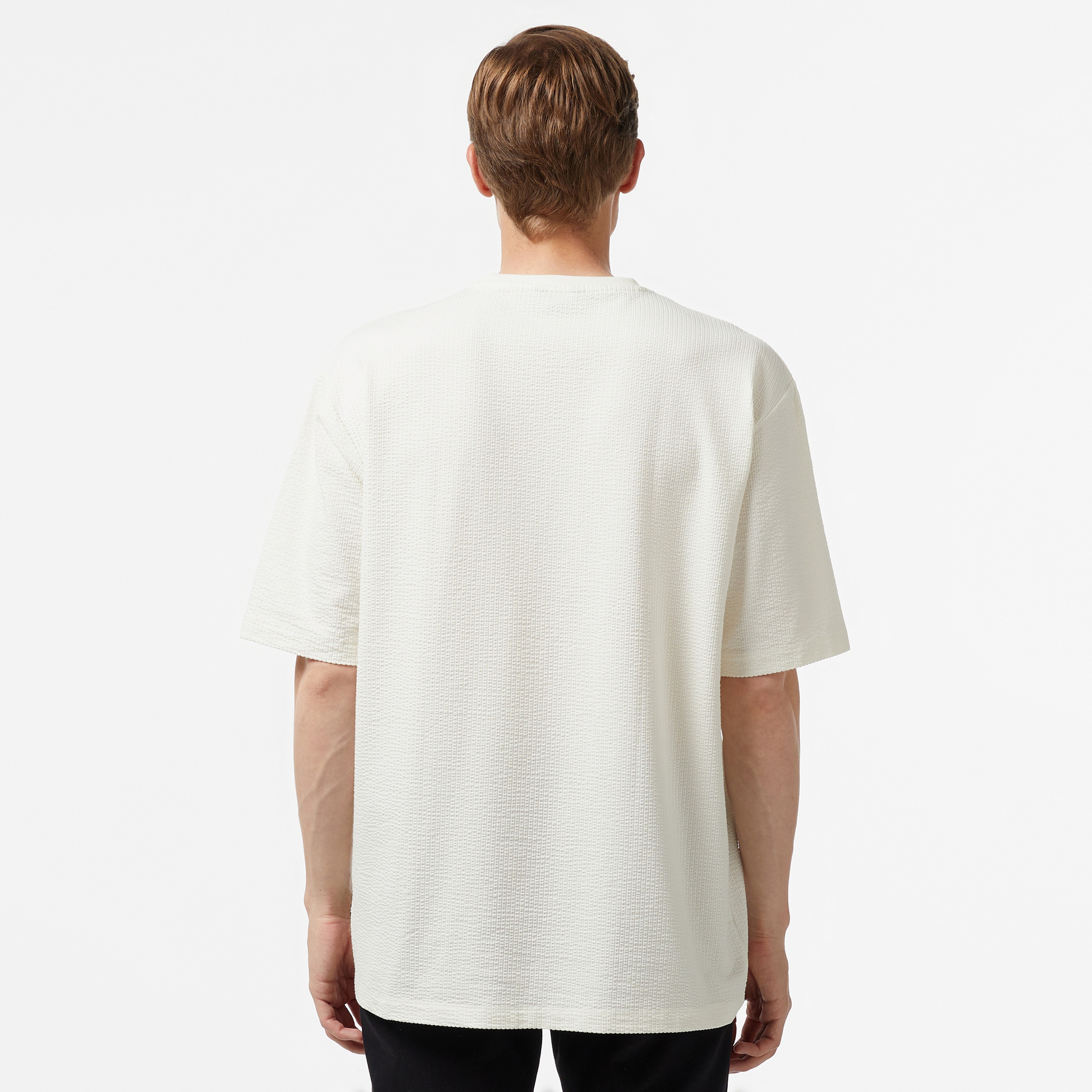 Nautica Erkek Krem Oversize T-Shirt