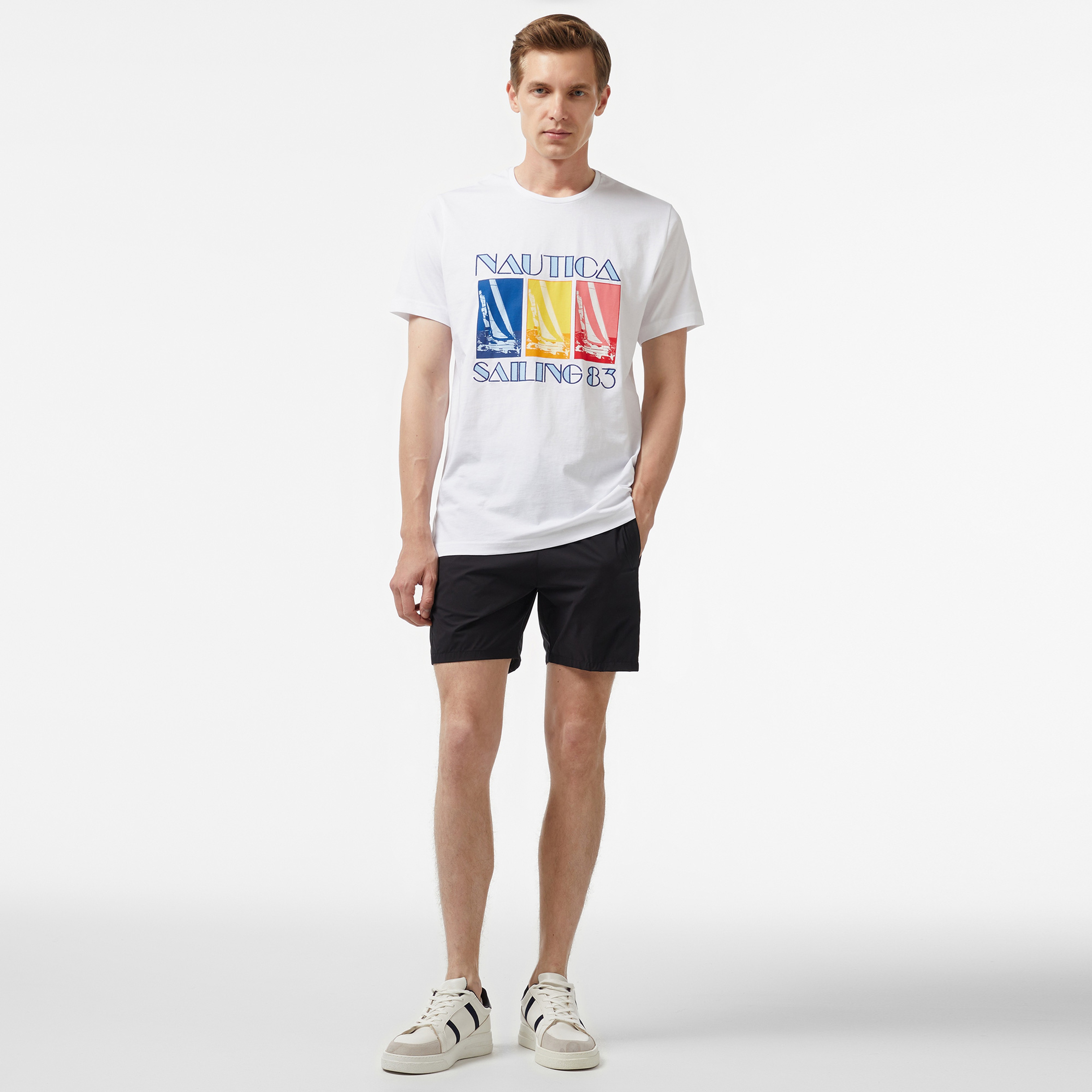 Nautica Erkek Beyaz T-Shirt