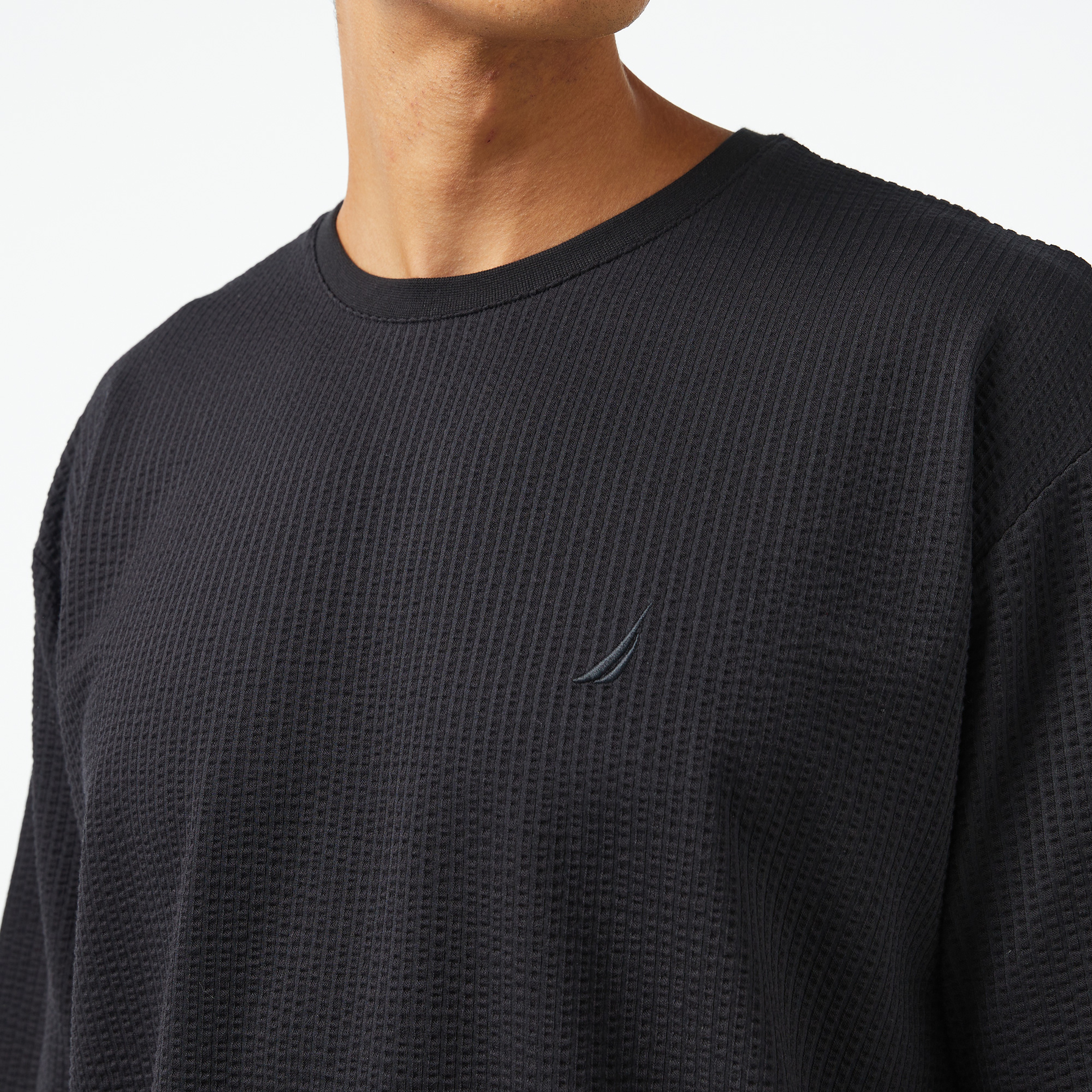 Nautica Erkek Siyah Oversize T-Shirt