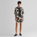 GANT Kadın Krem Relaxed Fit Desenli Şort