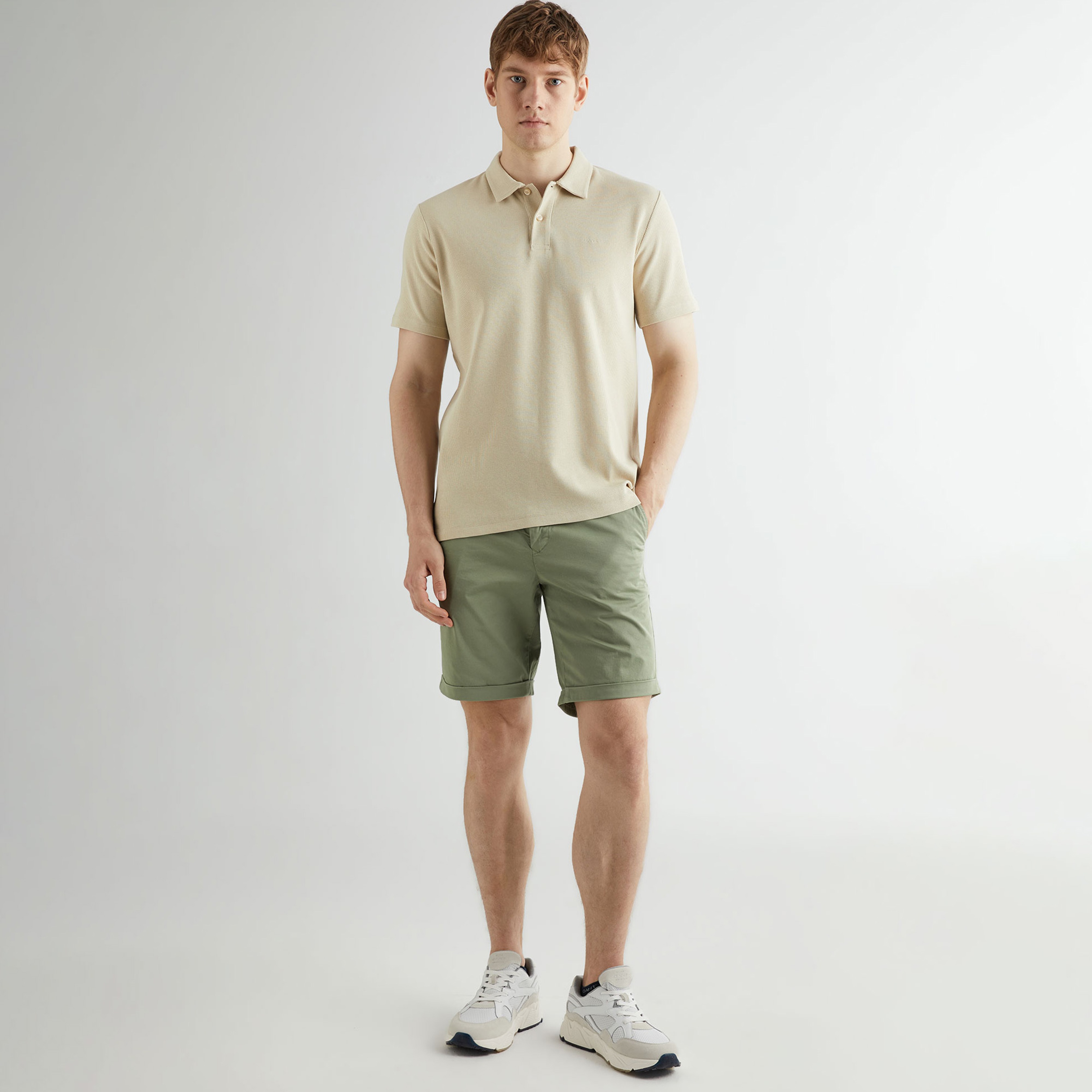 GANT Erkek Yeşil Regular Fit Şort