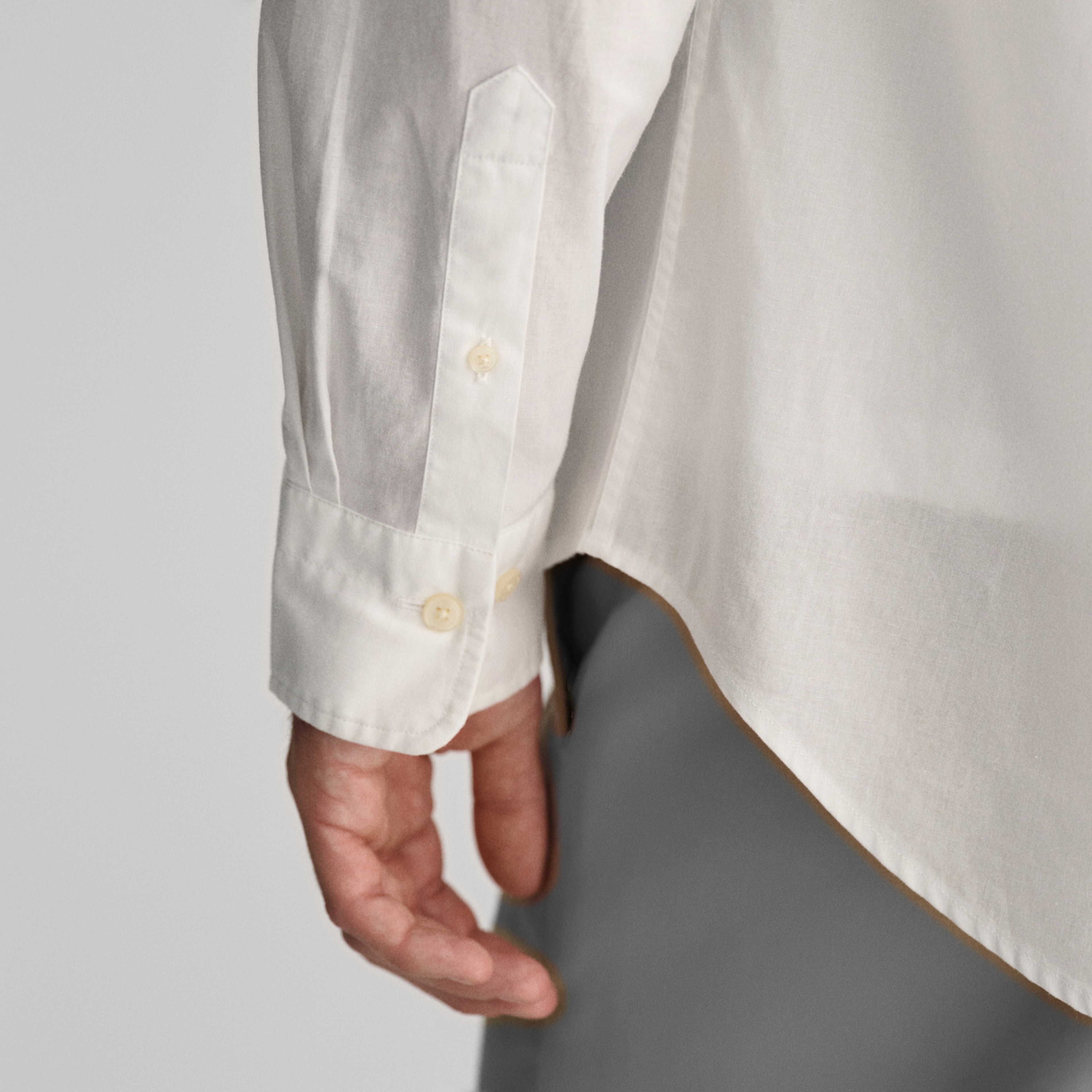 GANT Erkek Beyaz Regular Fit Düğmeli Yaka Gömlek