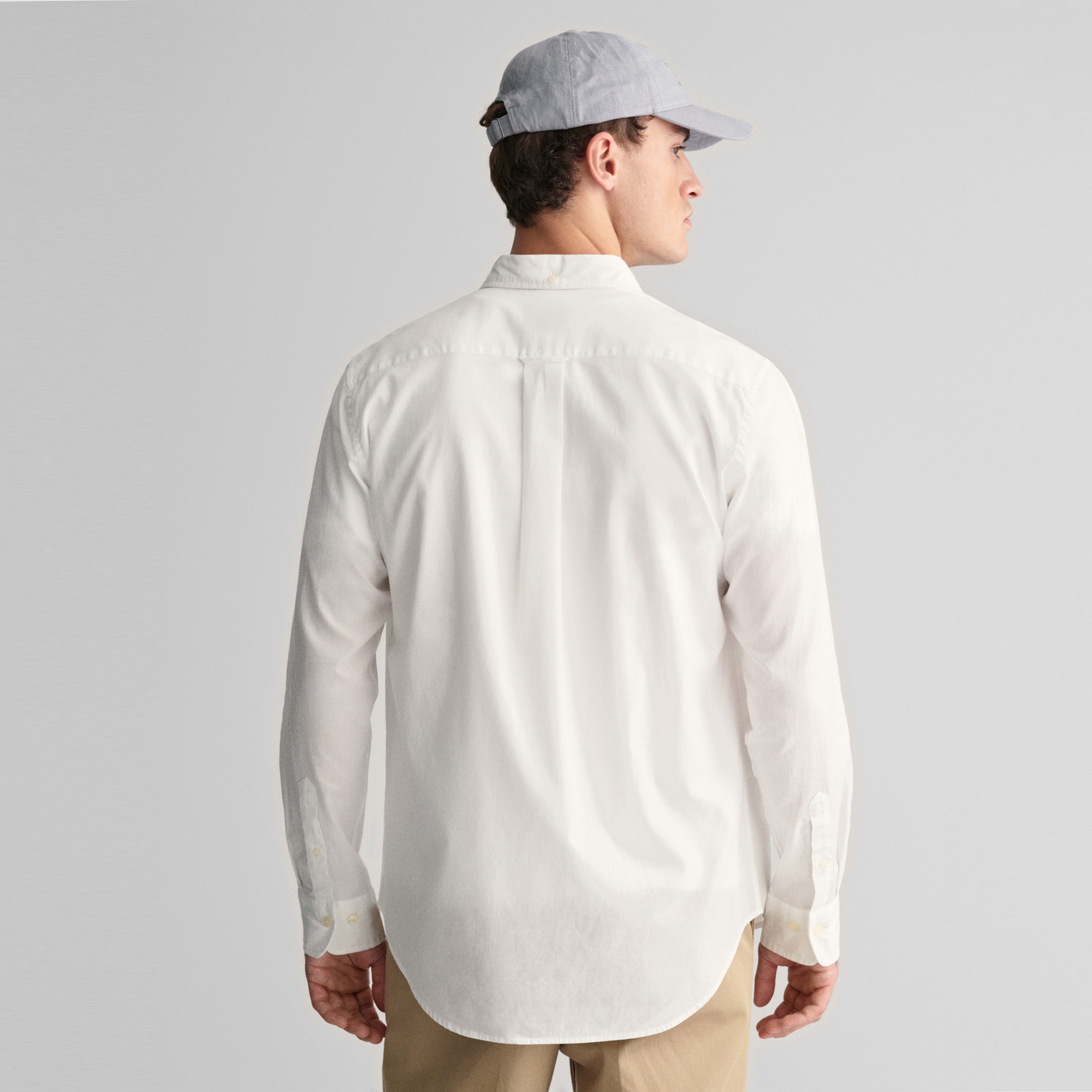 GANT Erkek Beyaz Regular Fit Düğmeli Yaka Gömlek