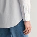 GANT Erkek Mavi Regular Fit Çizgili Düğmeli Yaka Gömlek