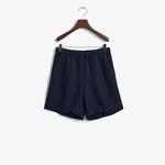 GANT Kadın Lacivert Relaxed Fit Keten Şort