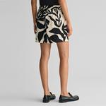 GANT Kadın Krem Relaxed Fit Desenli Şort