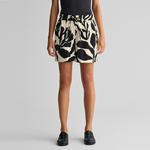 GANT Kadın Krem Relaxed Fit Desenli Şort