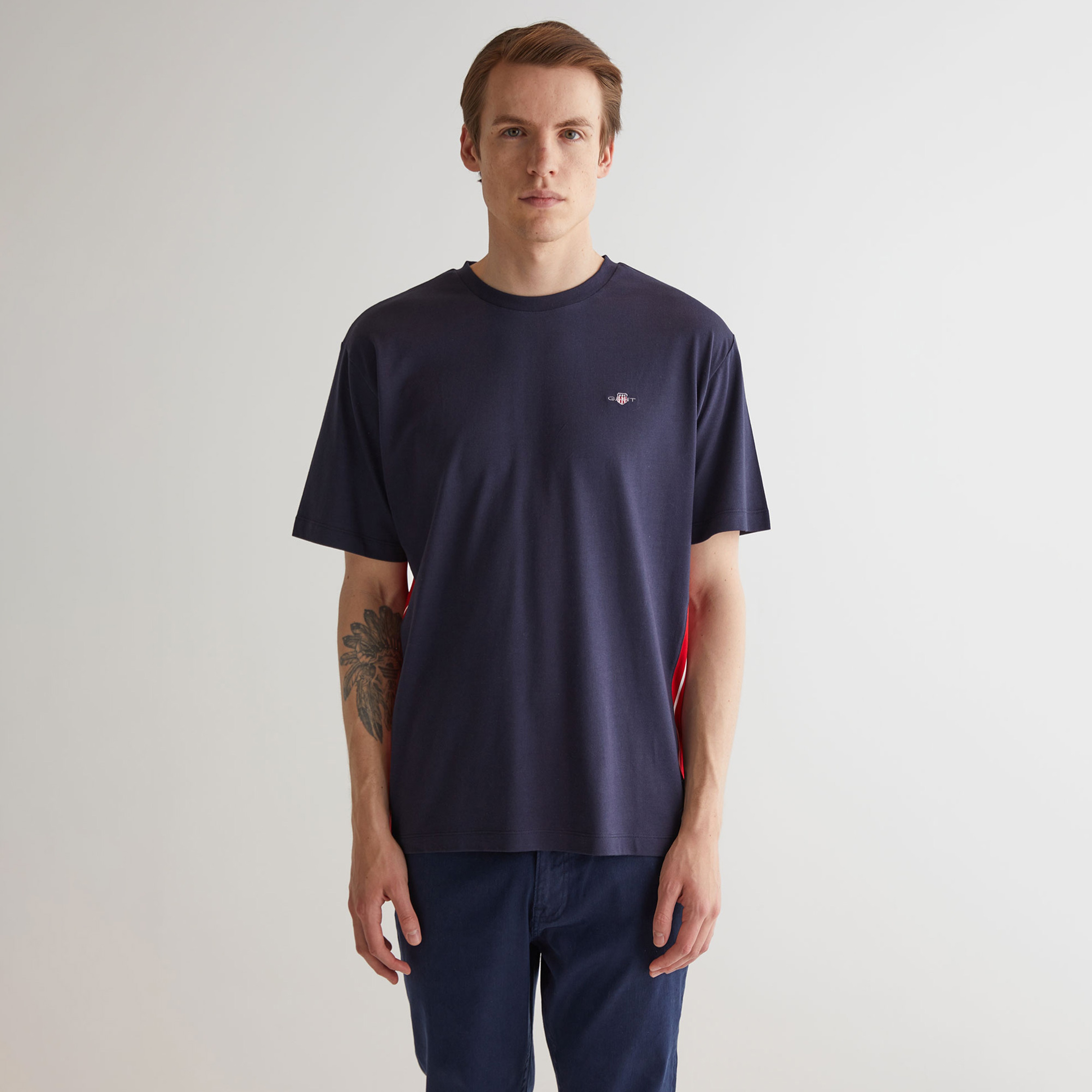 GANT Erkek Lacivert Regular Fit T-Shirt