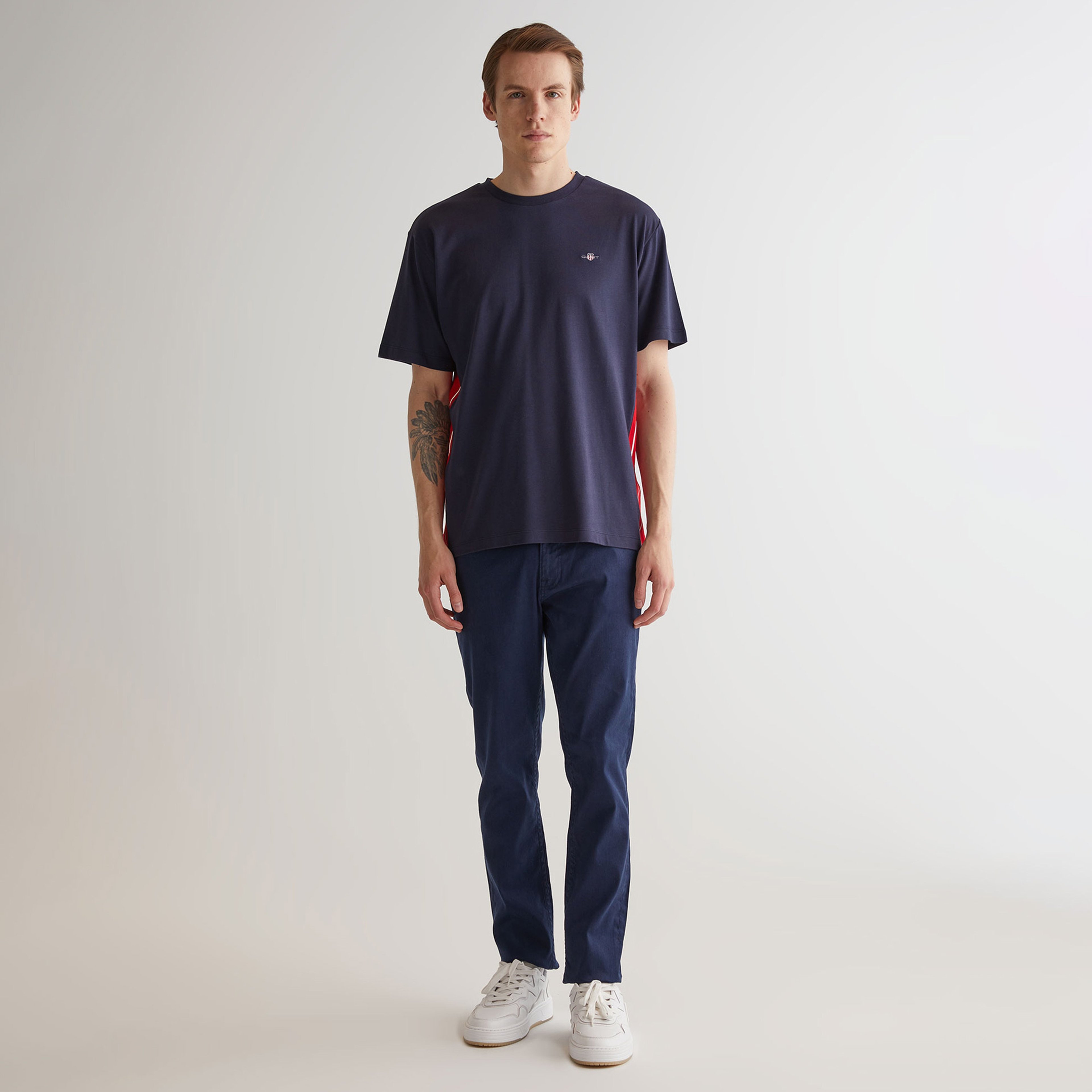 GANT Erkek Lacivert Regular Fit T-Shirt