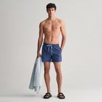 GANT Erkek Mavi Regular Fit Logolu Mayo Şort