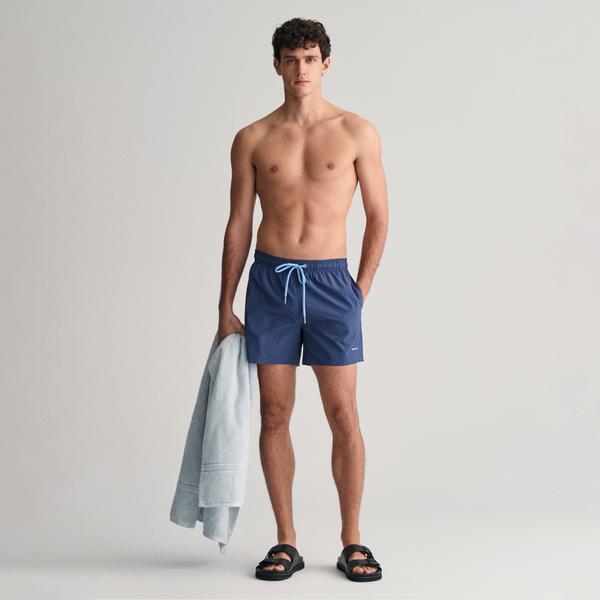 GANT Erkek Mavi Regular Fit Logolu Mayo Şort