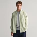 GANT Erkek Yeşil Regular Fit Düğmeli Yaka Poplin Gömlek