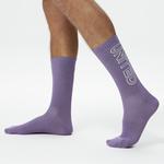 UNITED4 Unisex Turuncu/Beyaz/Mor 3'lü Çorap