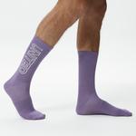 UNITED4 Unisex Turuncu/Beyaz/Mor 3'lü Çorap